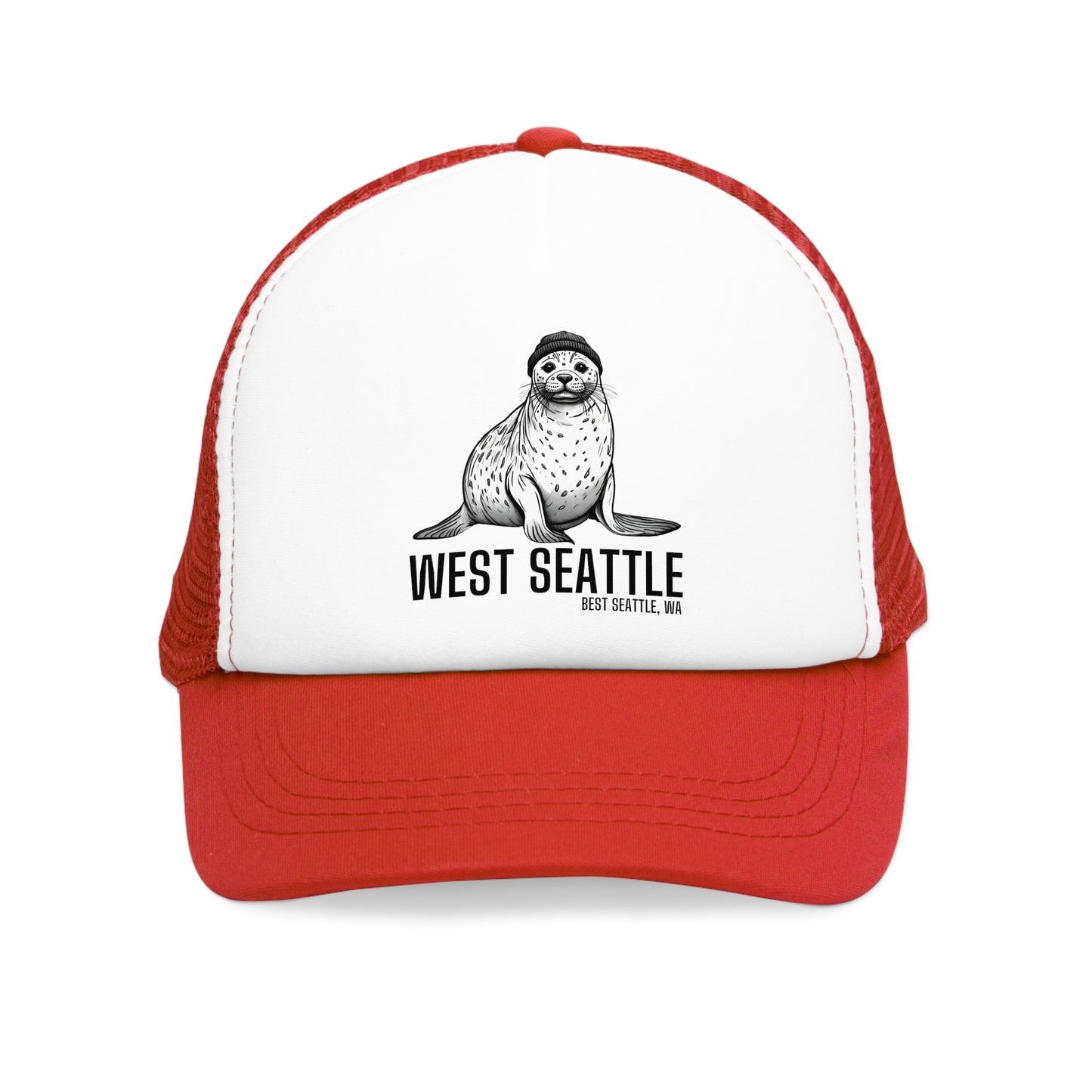 West Seattle Harbor Seal Mesh Cap