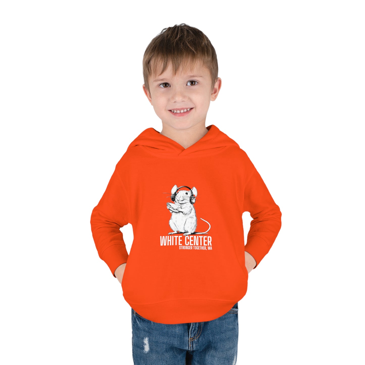 White Center, WA Toddler Pullover Fleece Hoodie