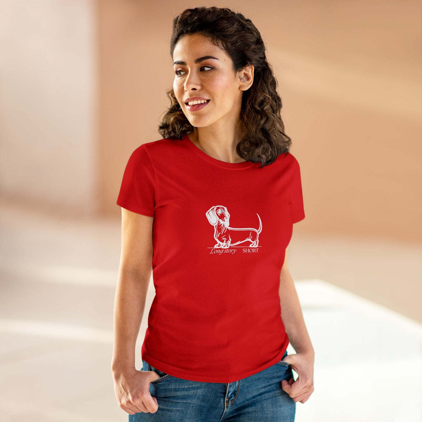 Long story short Women's Midweight Cotton Tee