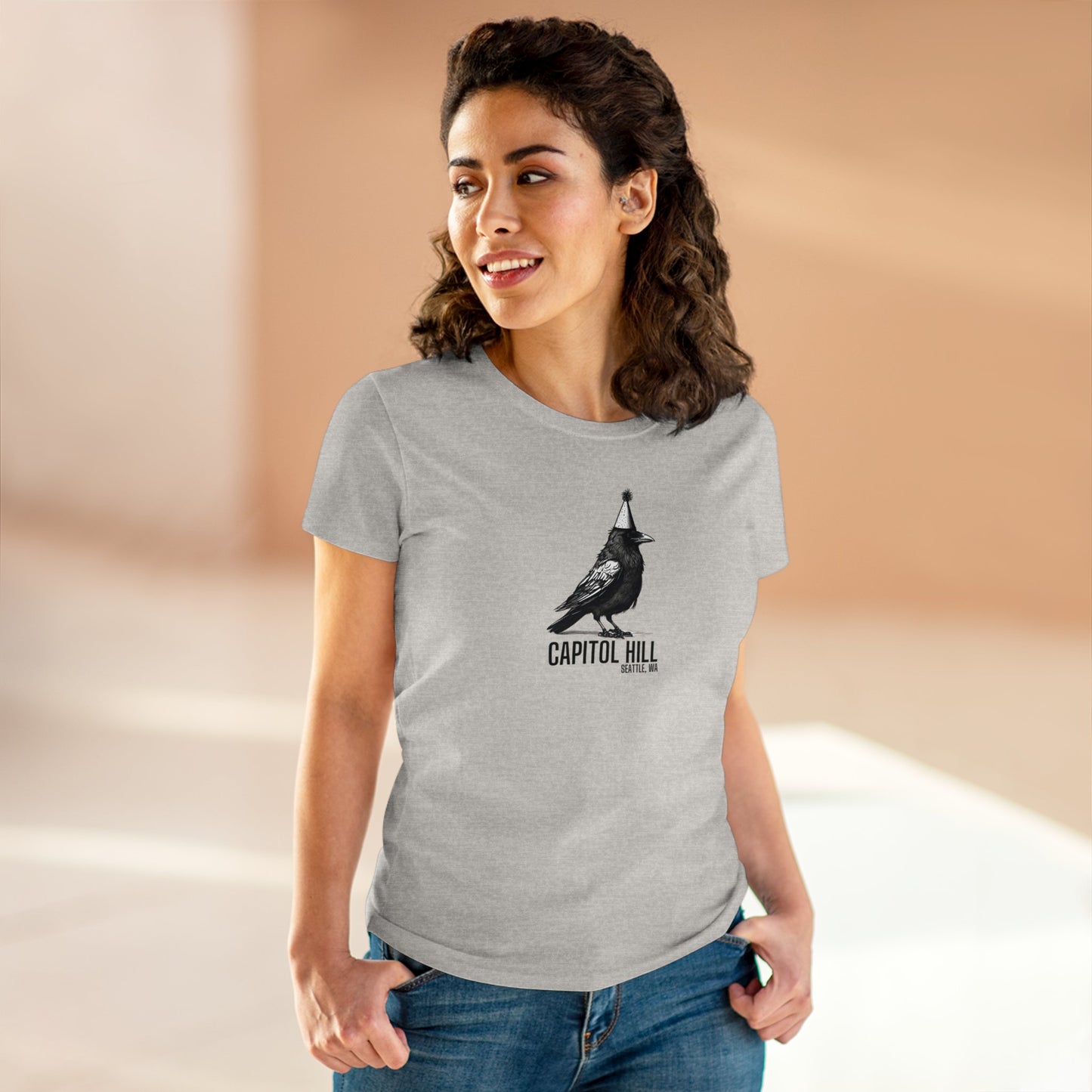 Capitol Hill Seattle Women's Midweight Cotton Tee