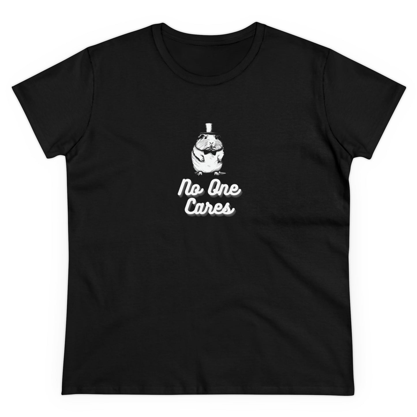 No One Cares Women's Midweight Cotton Tee