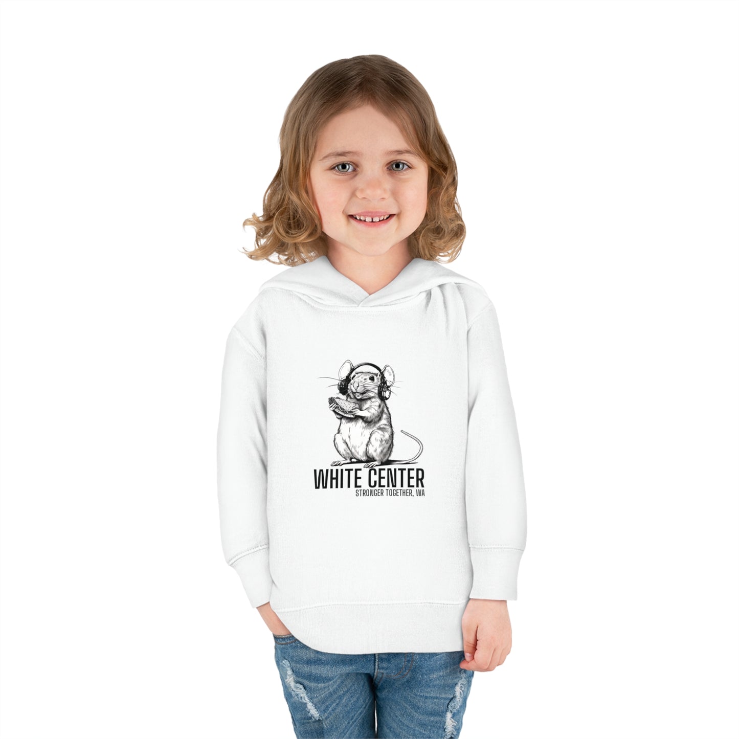 White Center, WA Toddler Pullover Fleece Hoodie