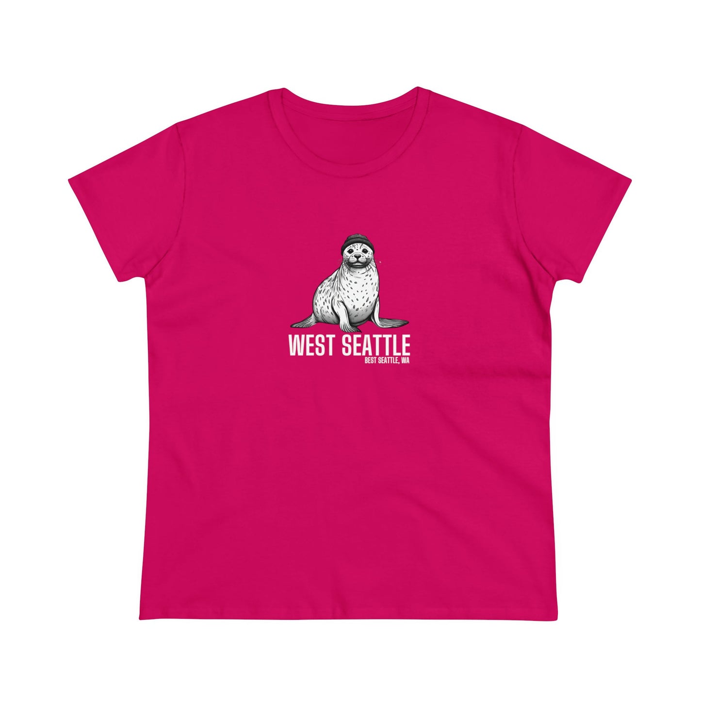 West Seattle Harbor Seal Women's Midweight Cotton Tee