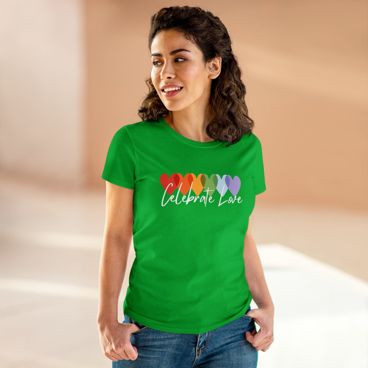 Celebrate Love Women's Midweight Cotton Tee