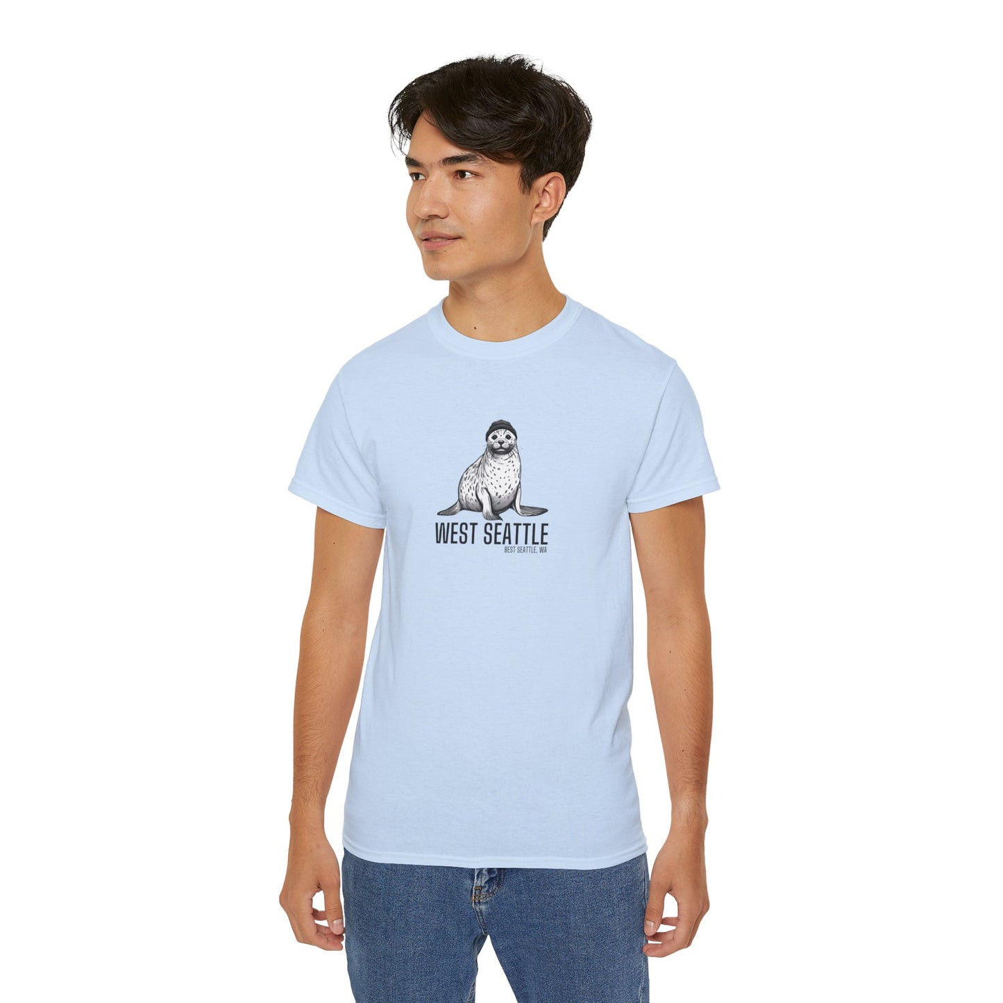 West Seattle Harbor Seal Men’s Ultra Cotton Tee