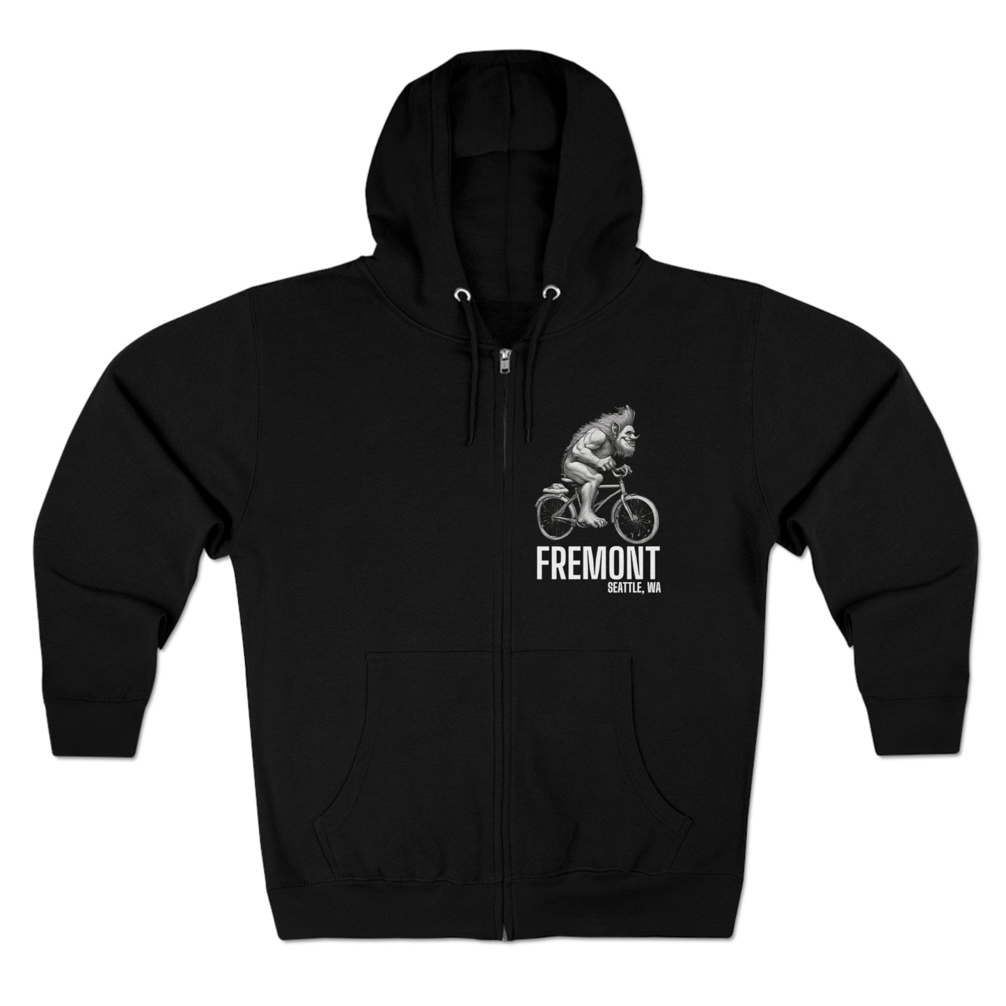 Fremont Seattle Unisex Zip Hoodie