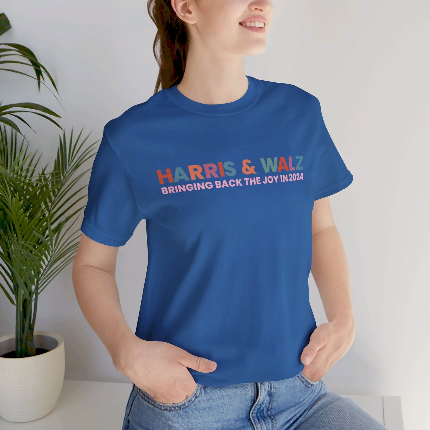 Harris and Walz Bringing Back the Joy Jersey Short Sleeve Tee