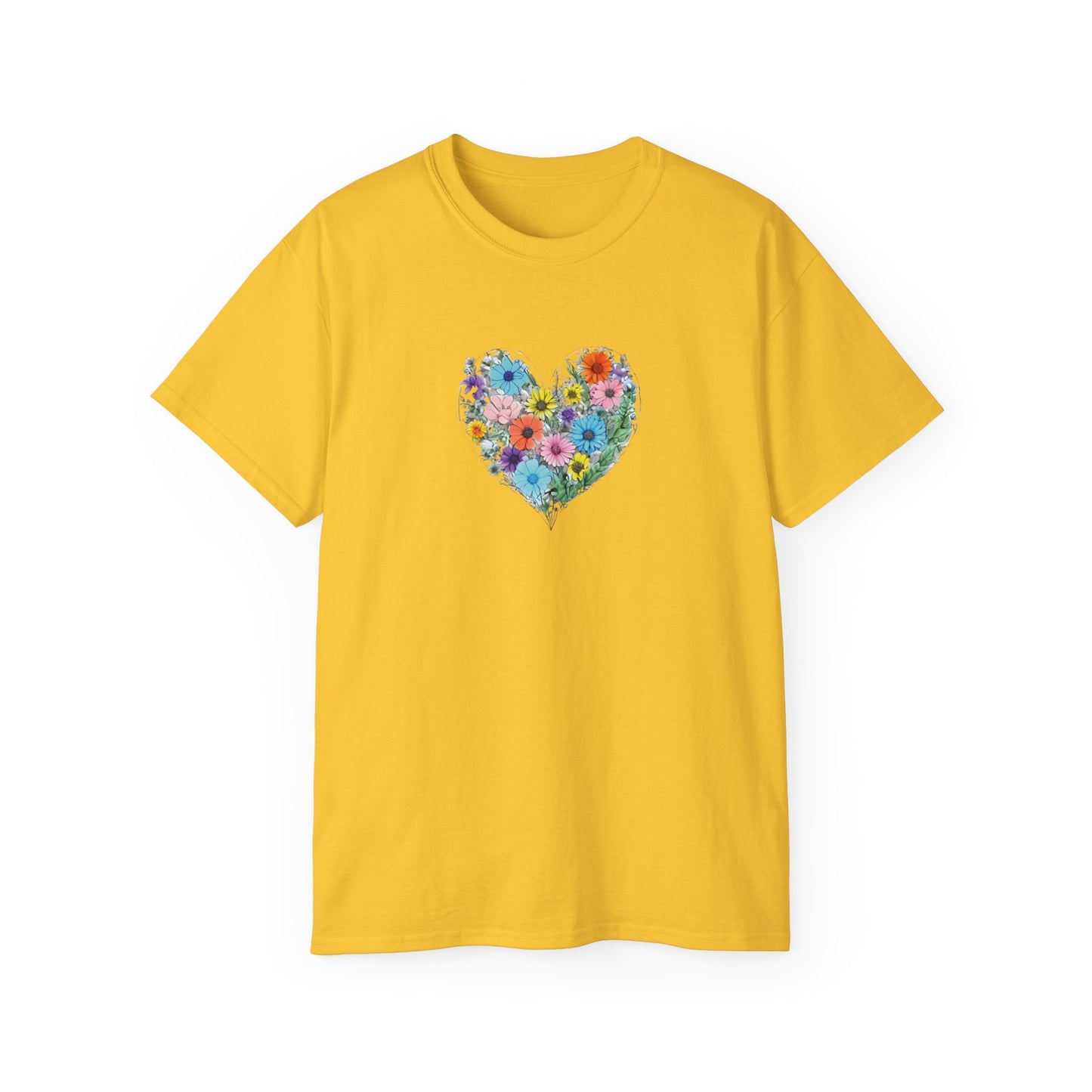 Floral Heart Men’s Ultra Cotton Tee