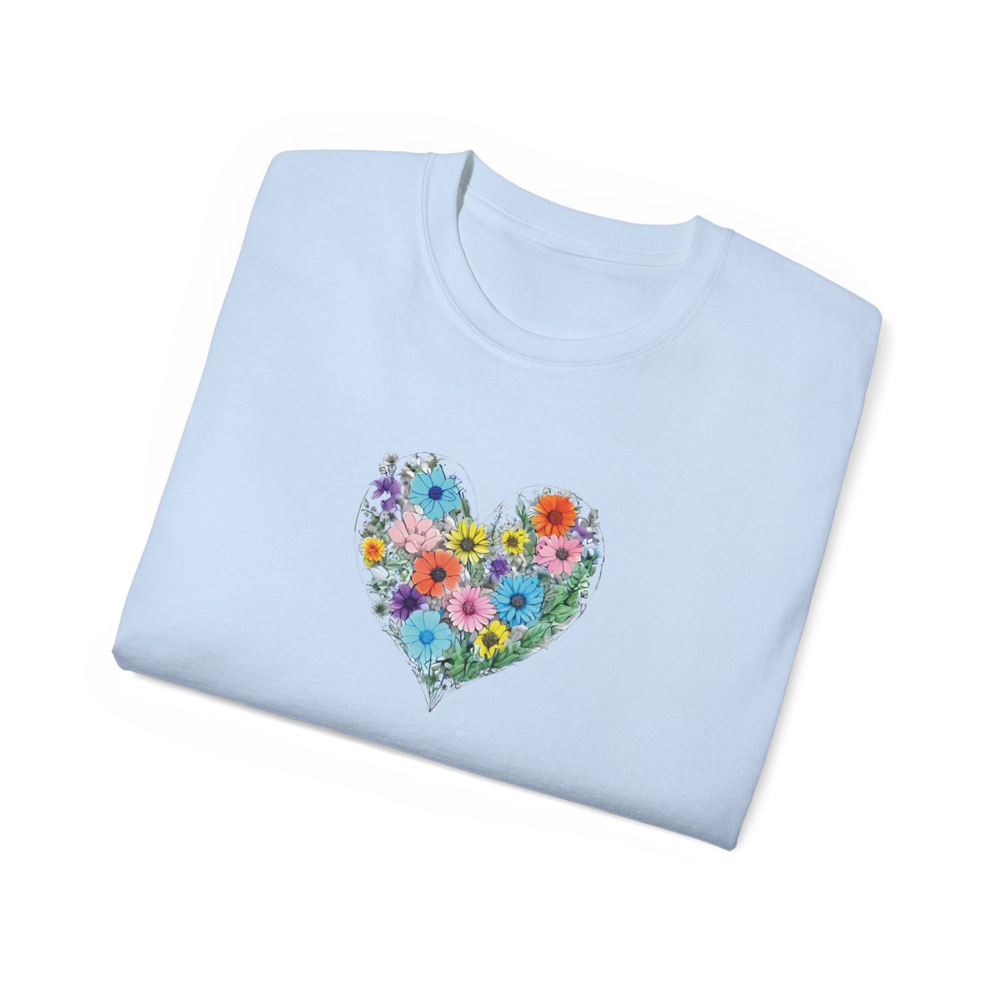 Floral Heart Men’s Ultra Cotton Tee