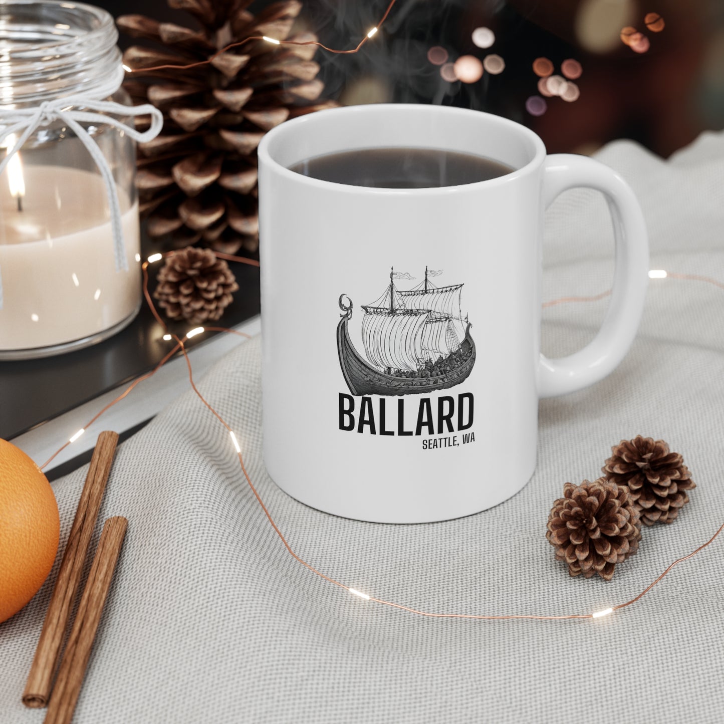 Ballard Seattle Ceramic Mug 11oz