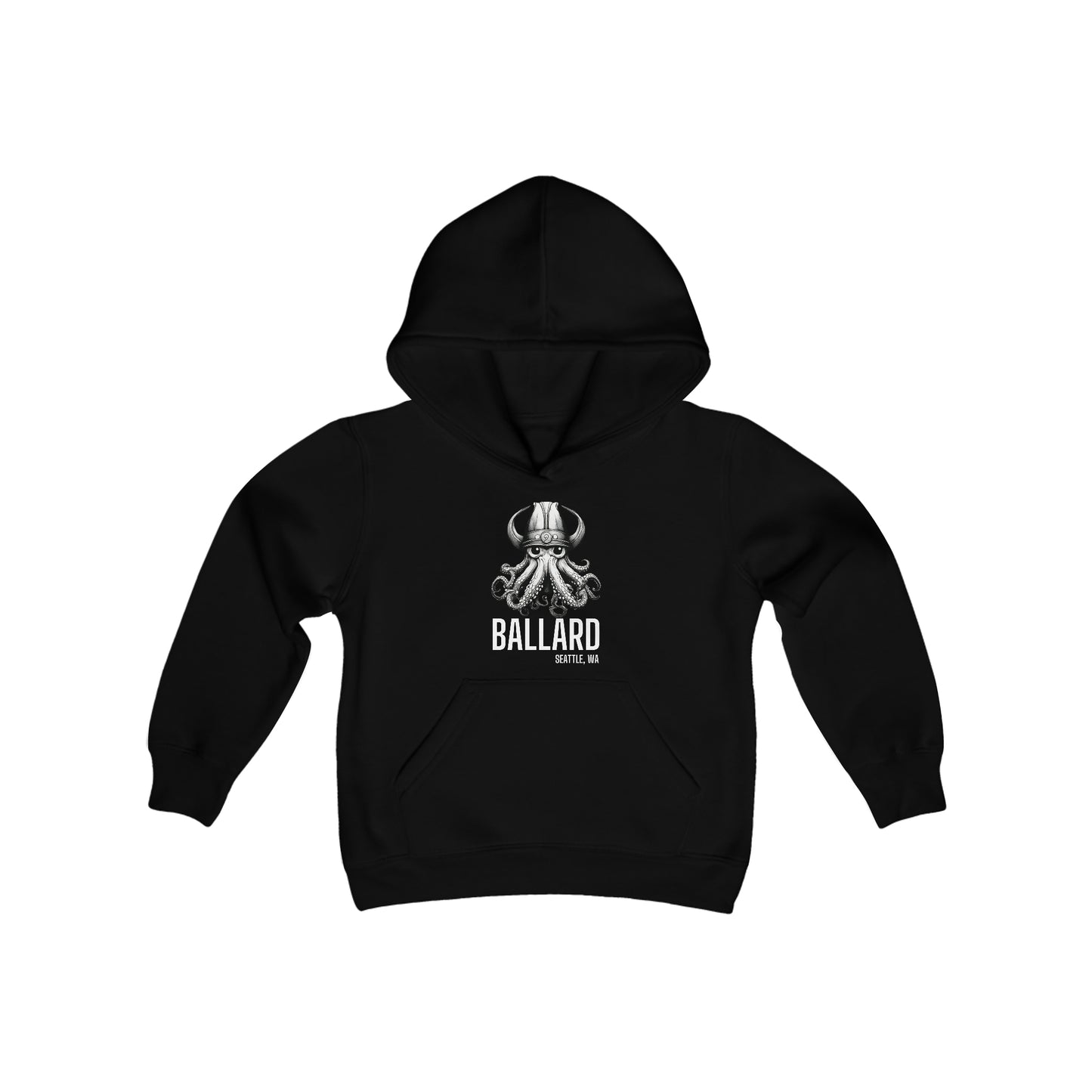 Ballard Octopus Youth Heavy Blend Hooded Sweatshirt