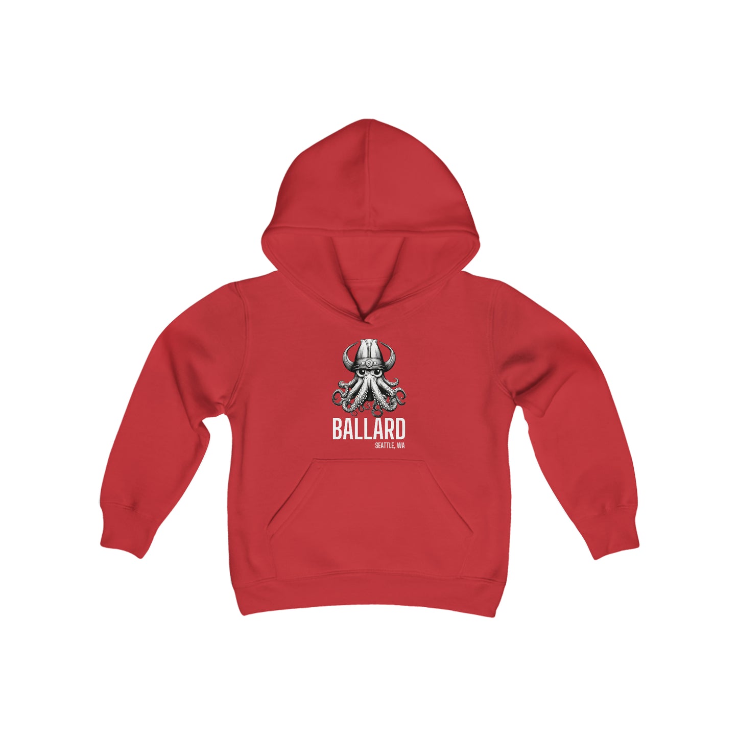 Ballard Octopus Youth Heavy Blend Hooded Sweatshirt