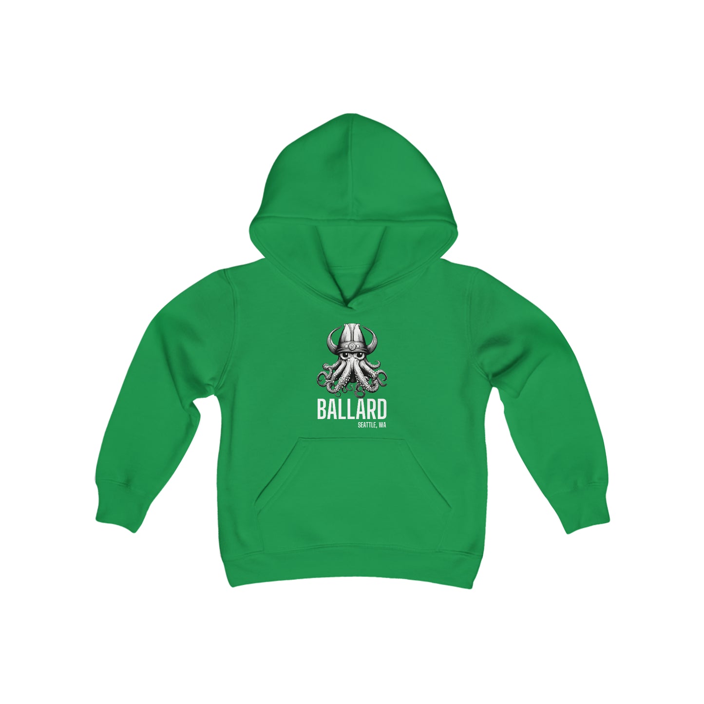 Ballard Octopus Youth Heavy Blend Hooded Sweatshirt