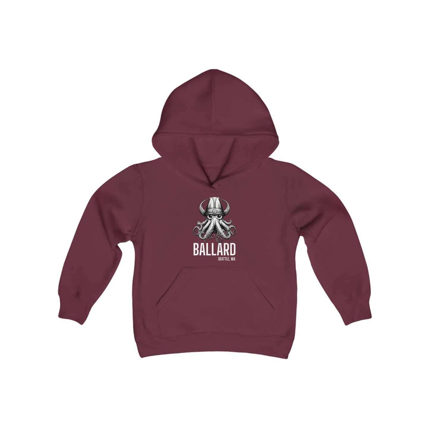 Ballard Octopus Youth Heavy Blend Hooded Sweatshirt