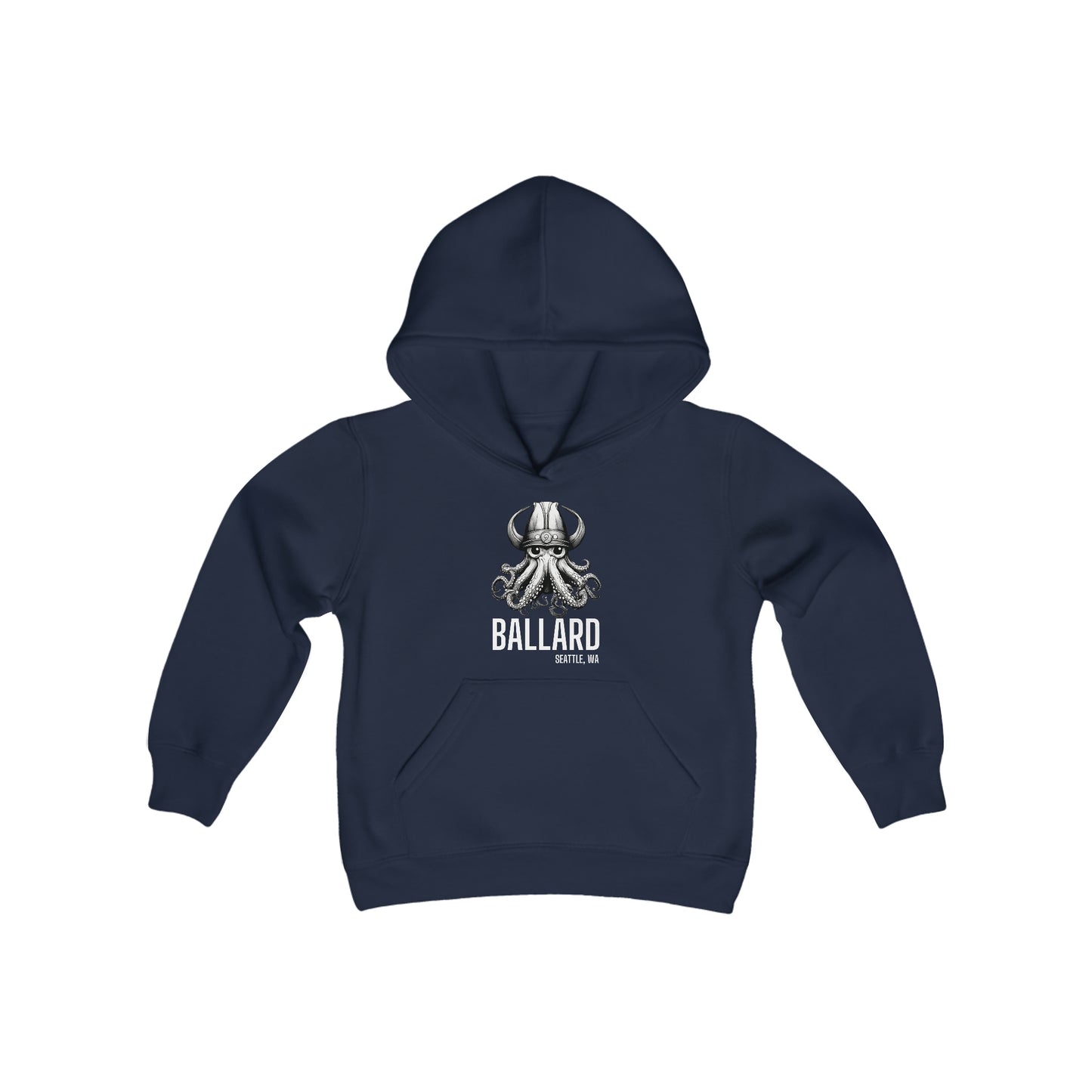 Ballard Octopus Youth Heavy Blend Hooded Sweatshirt