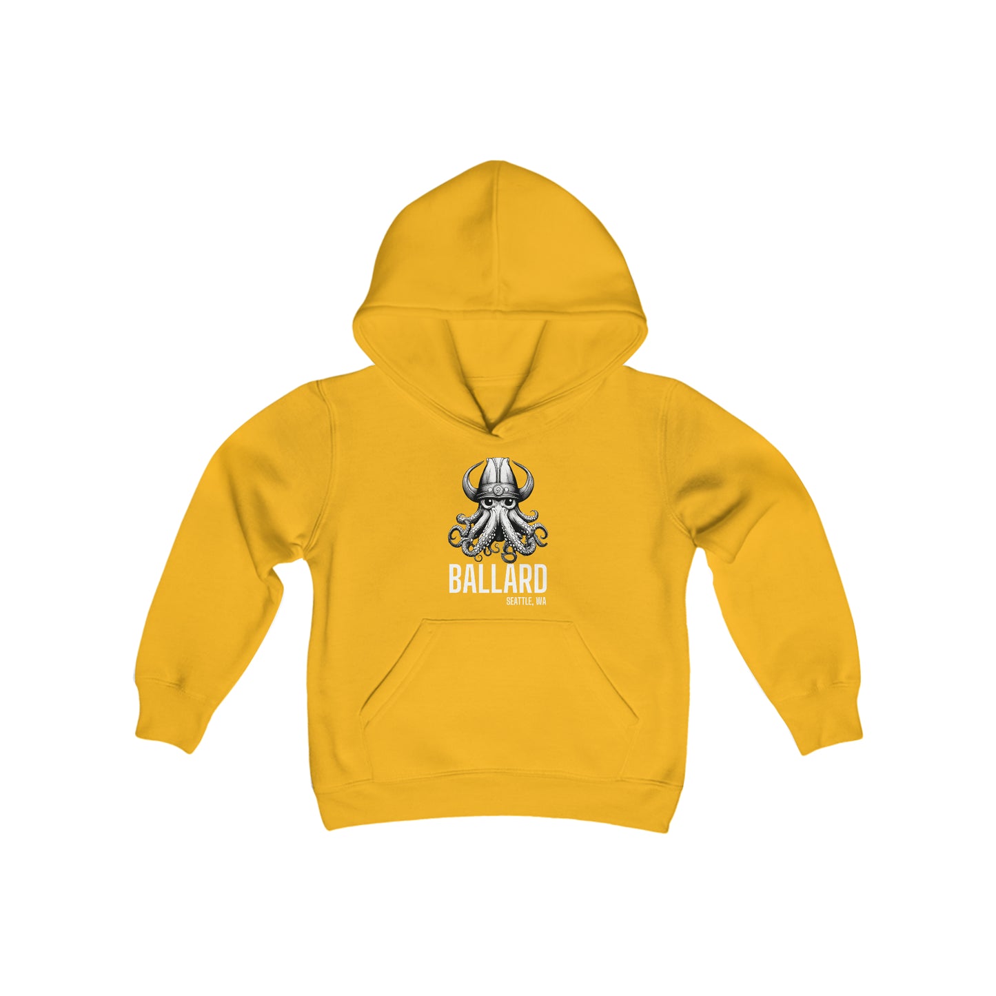 Ballard Octopus Youth Heavy Blend Hooded Sweatshirt