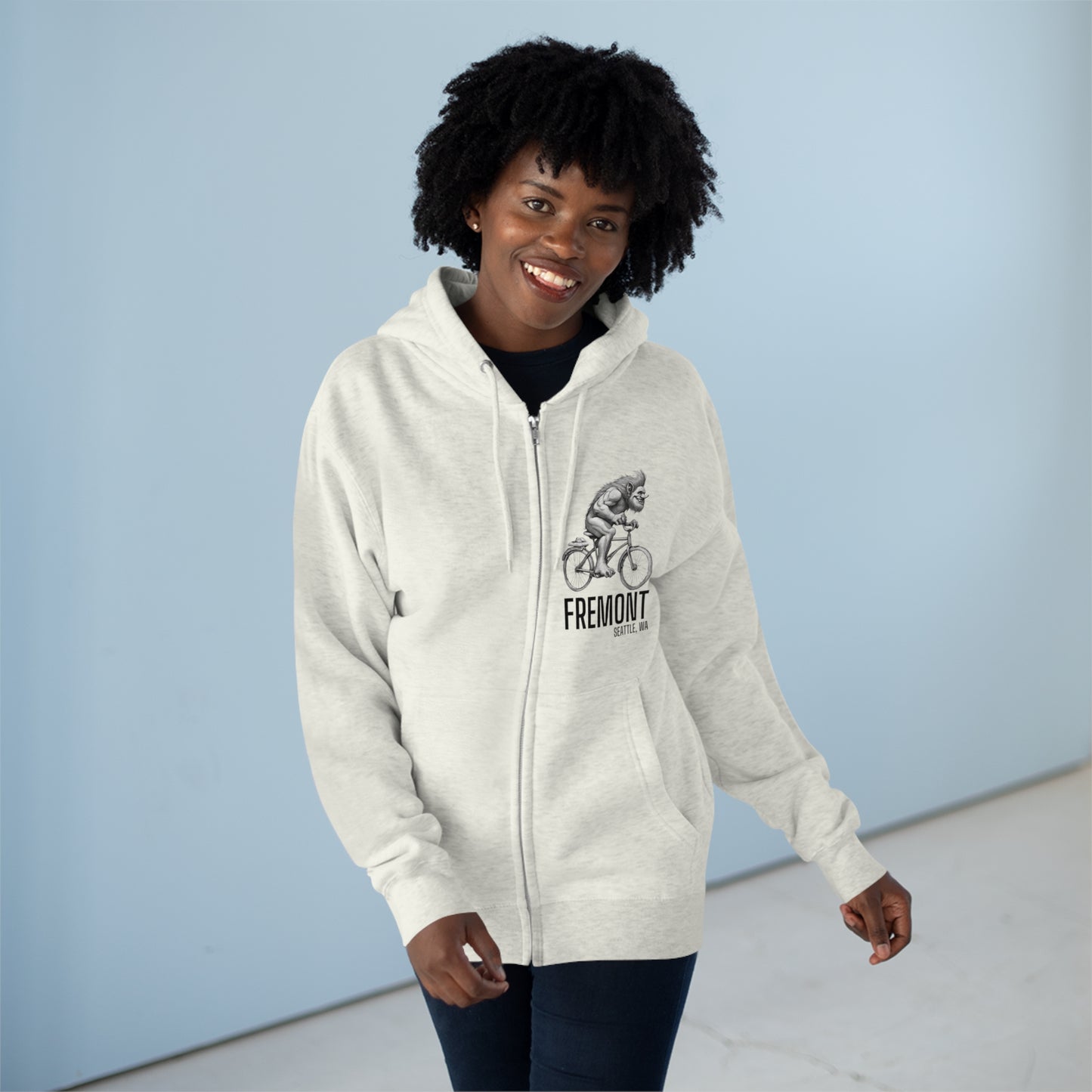 Fremont Seattle Unisex Zip Hoodie