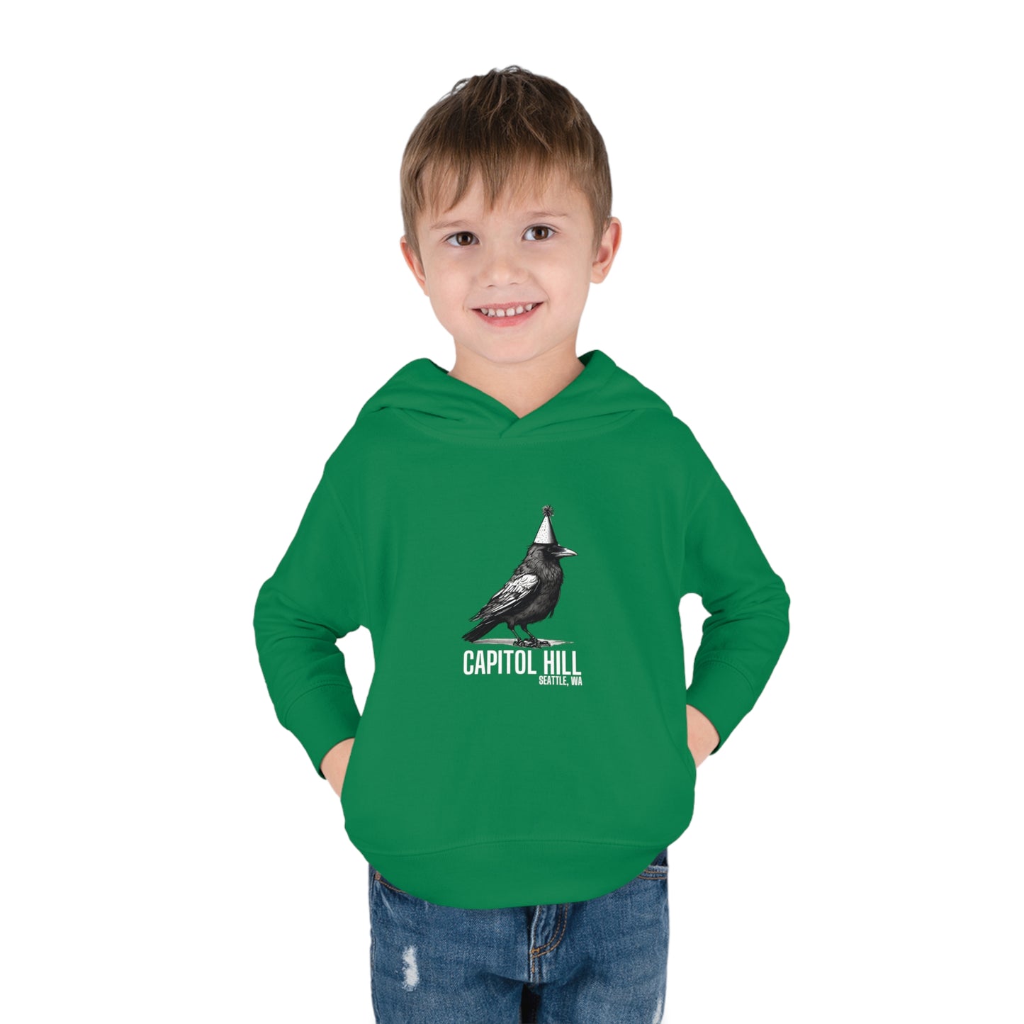 Capitol Hill Seattle Toddler Pullover Fleece Hoodie