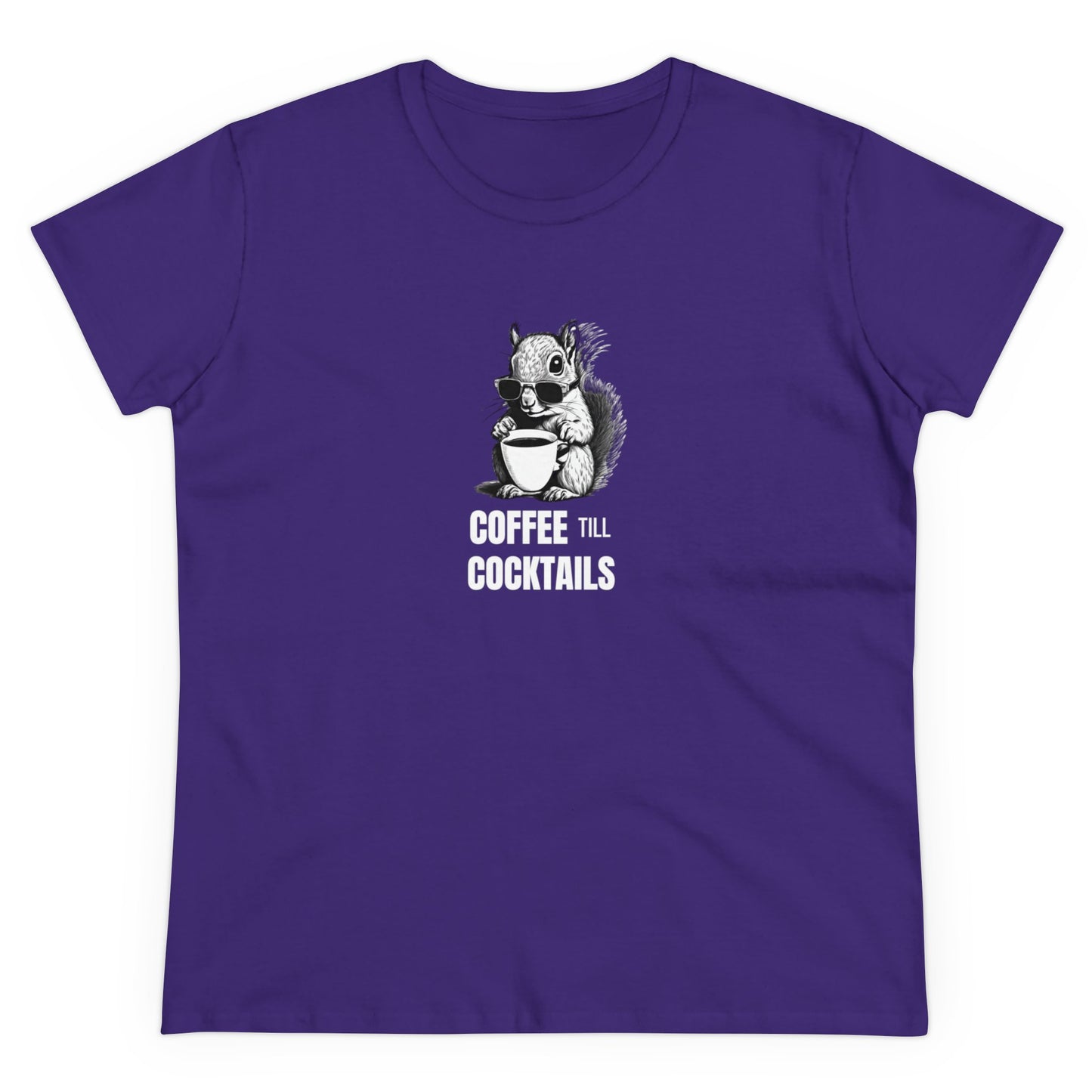 Coffee Till Cocktails Women's Midweight Cotton Tee