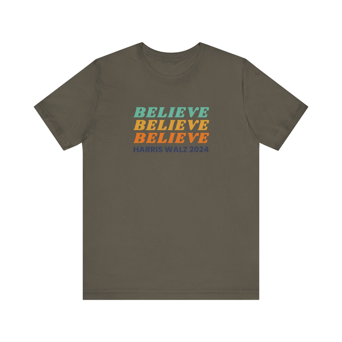 Believe Harris Walz Jersey Short Sleeve Tee