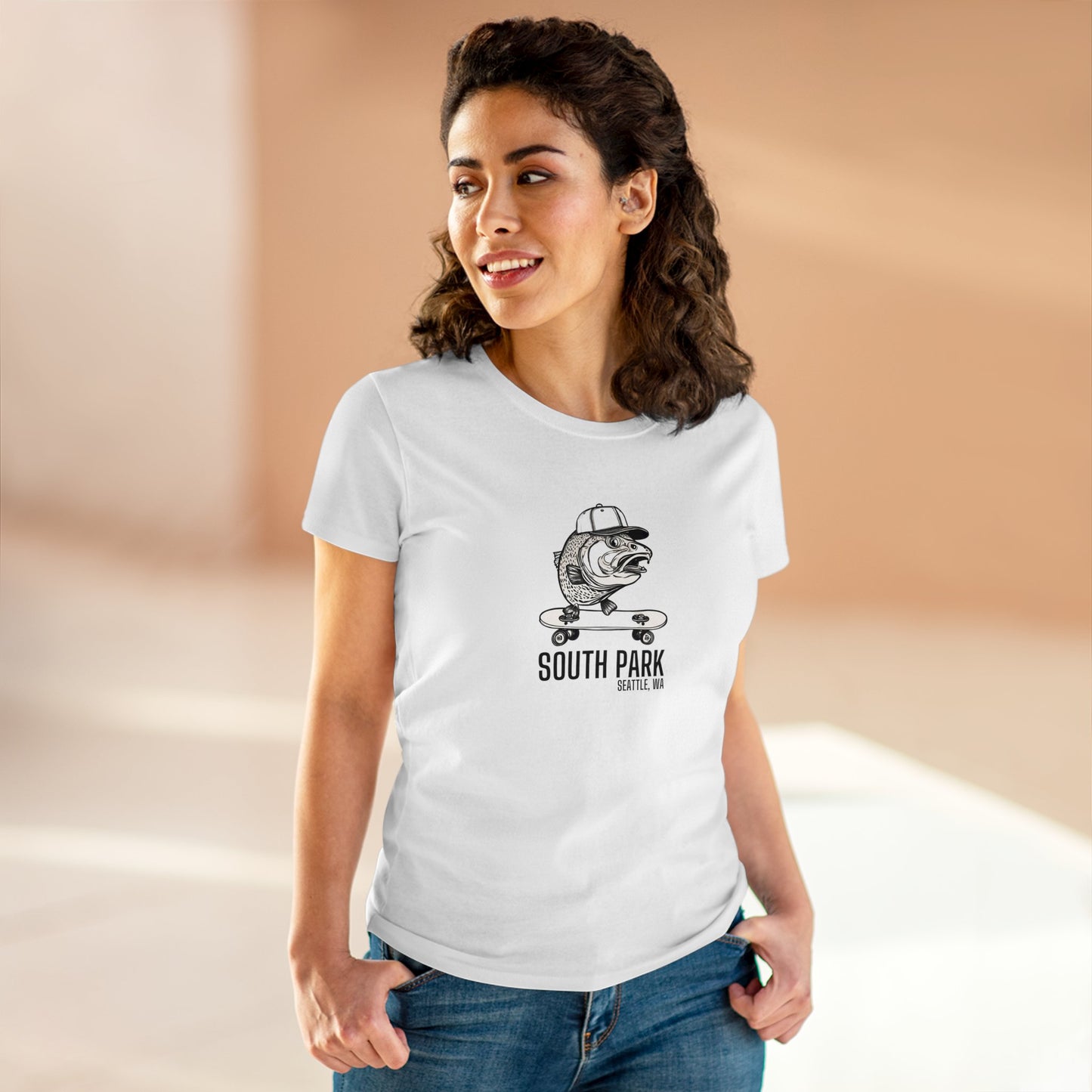 South Park Seattle Women's Midweight Cotton Tee