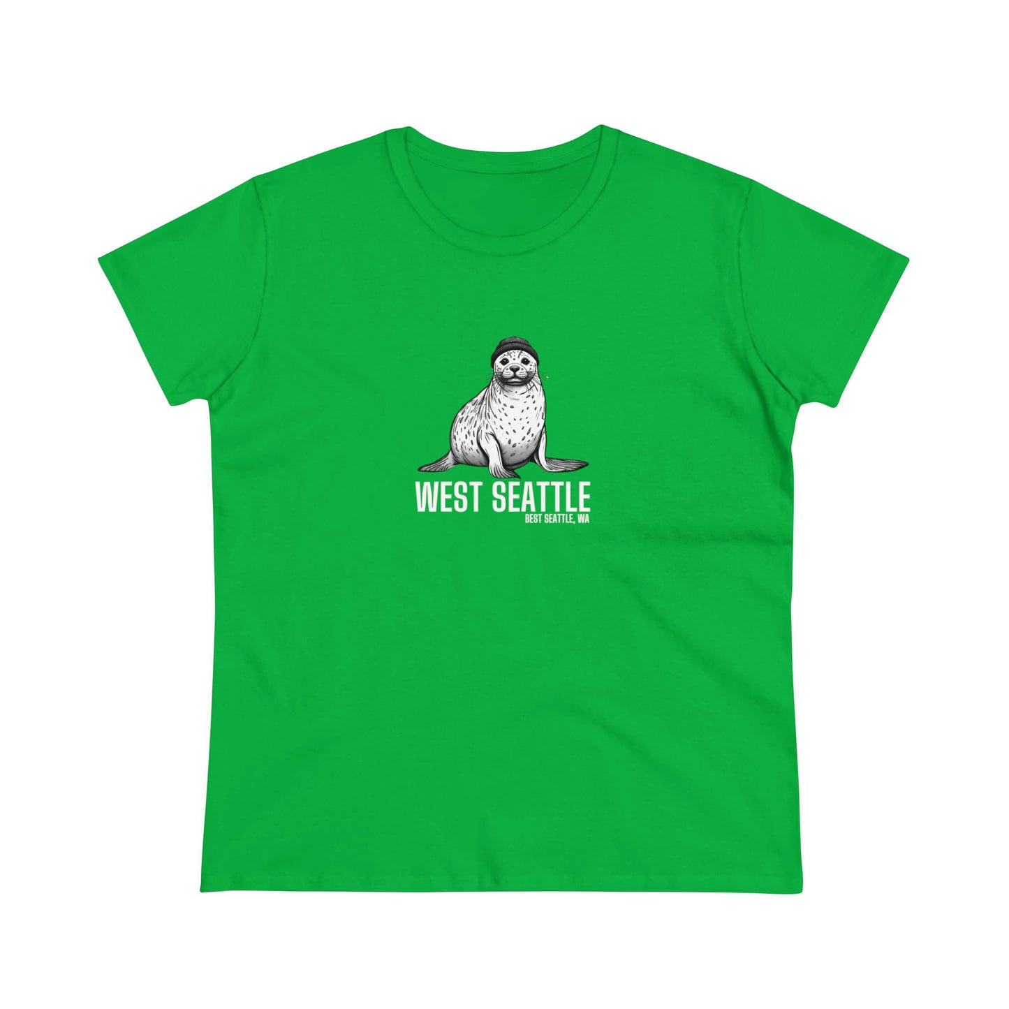 West Seattle Harbor Seal Women's Midweight Cotton Tee