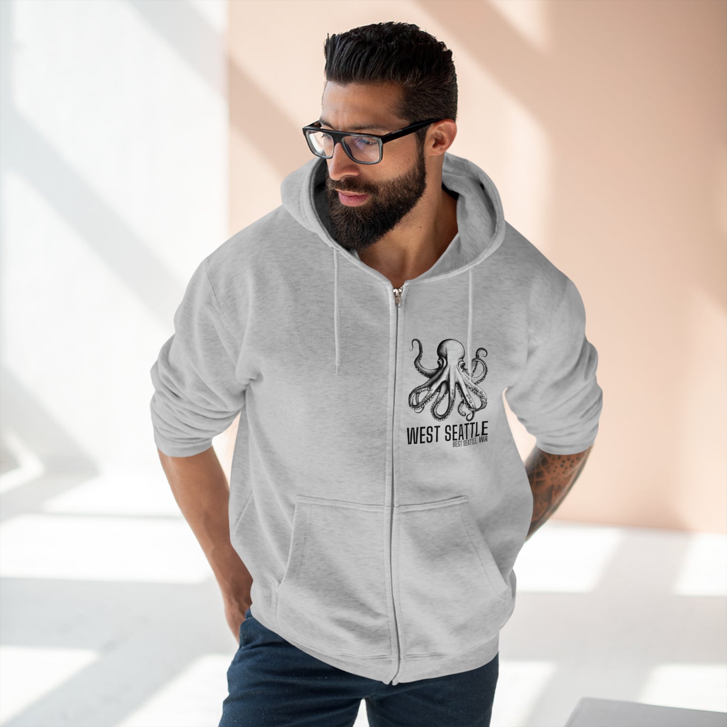 West Seattle Unisex Zip Hoodie