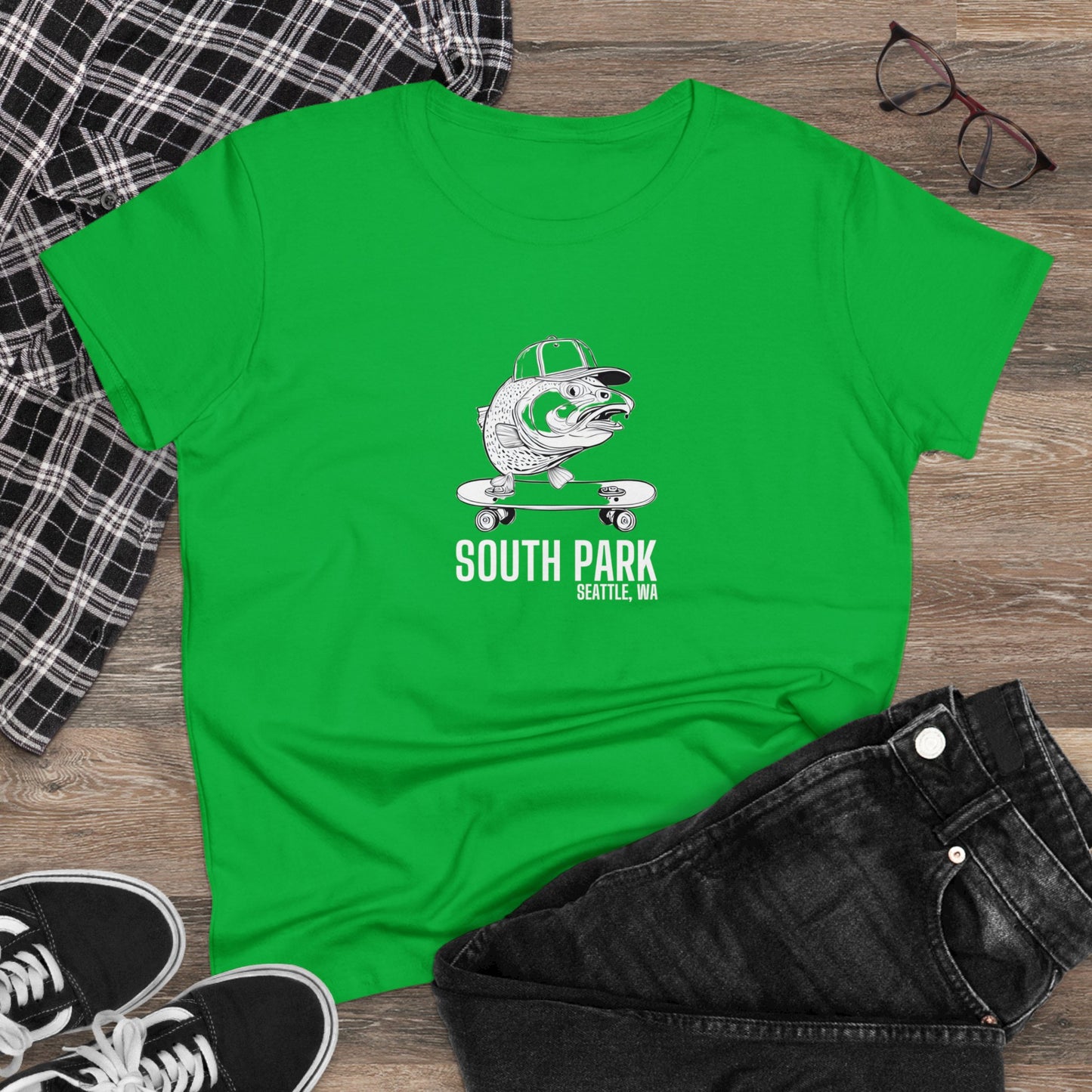 South Park Seattle Women's Midweight Cotton Tee