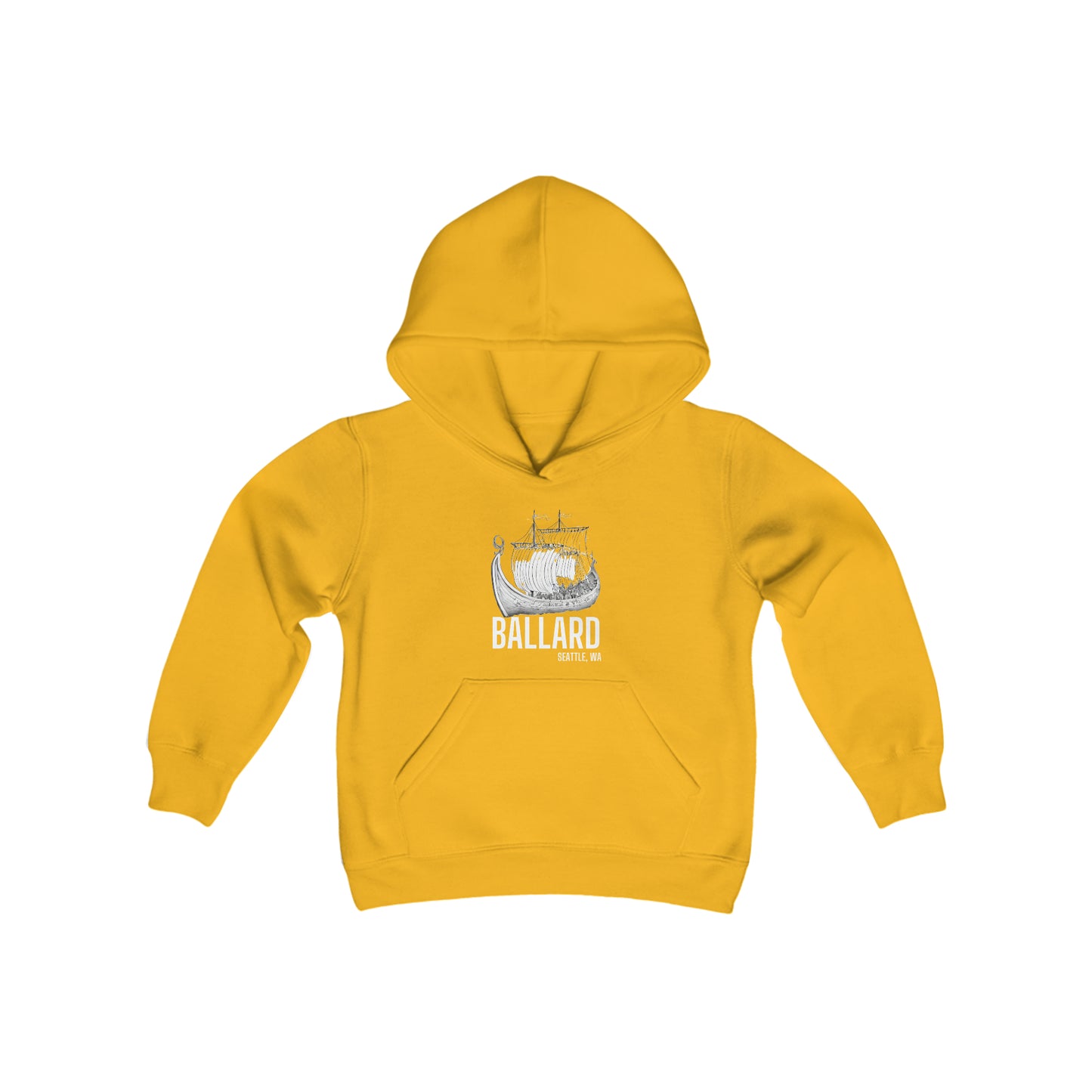 Ballard Seattle Youth Heavy Blend Hooded Sweatshirt