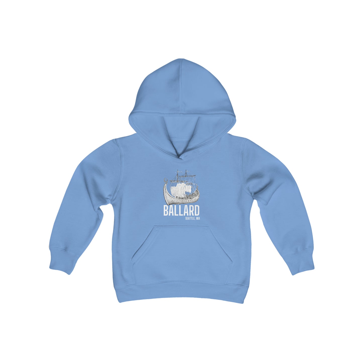 Ballard Seattle Youth Heavy Blend Hooded Sweatshirt