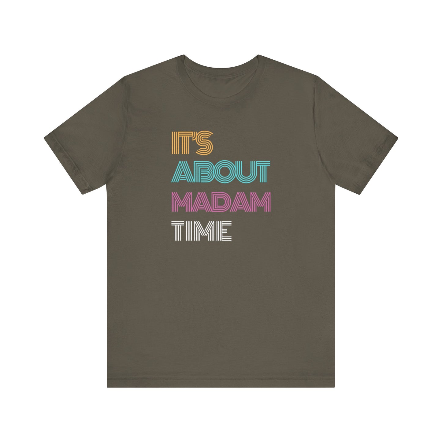 Neon It’s About Madam Time Jersey Short Sleeve Tee