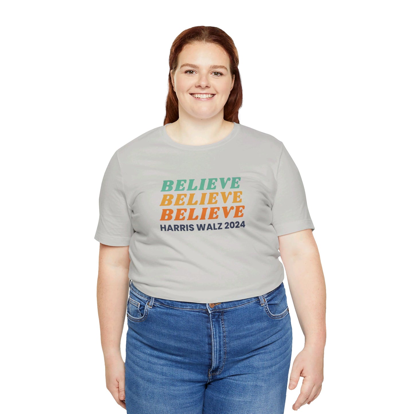 Believe Harris Walz Jersey Short Sleeve Tee