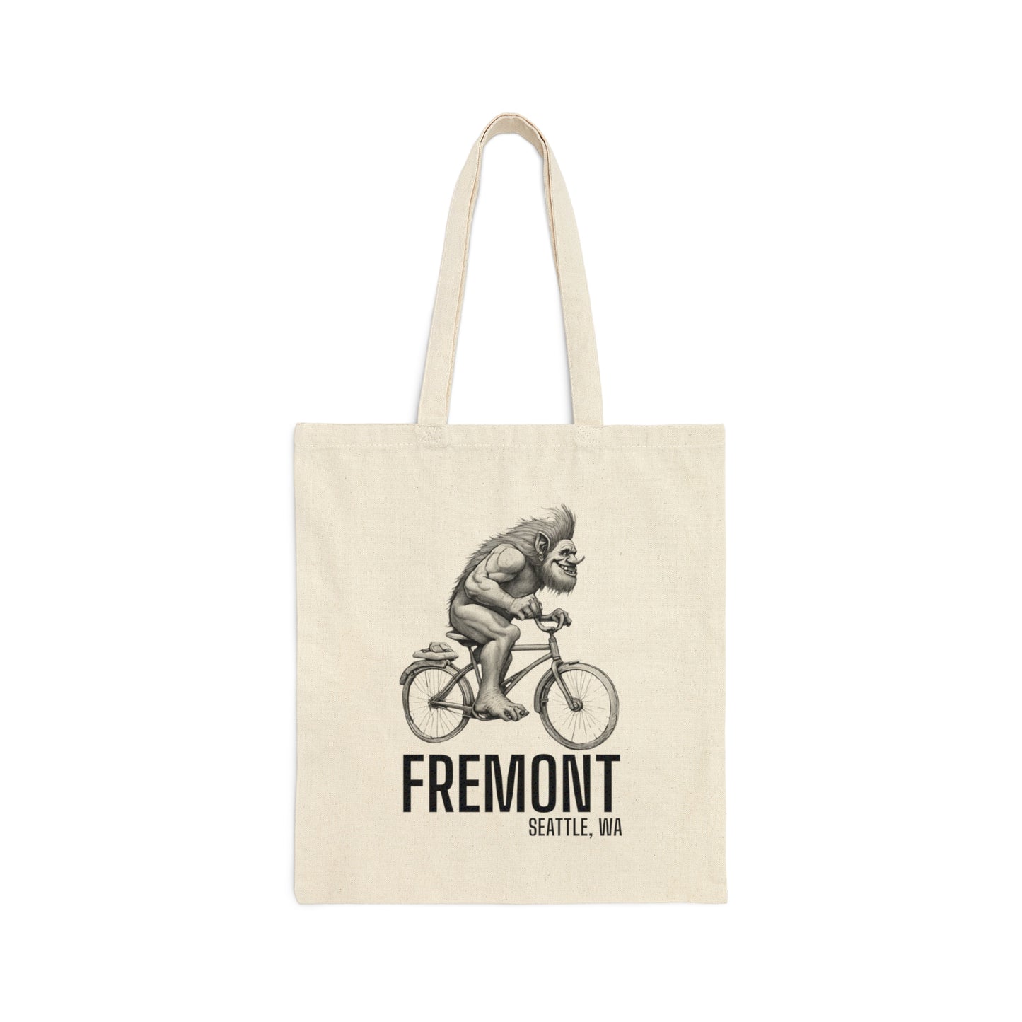 Fremont Seattle Cotton Canvas Tote Bag