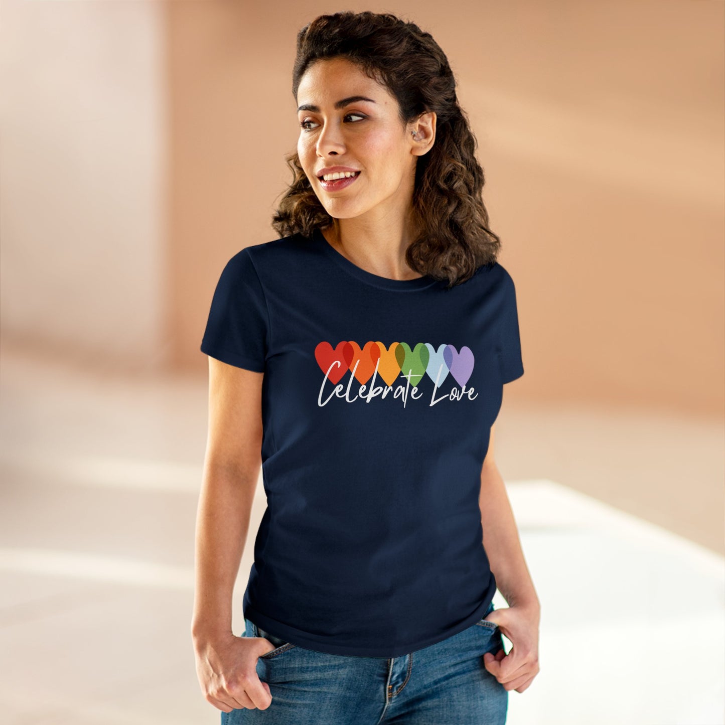 Celebrate Love Women's Midweight Cotton Tee