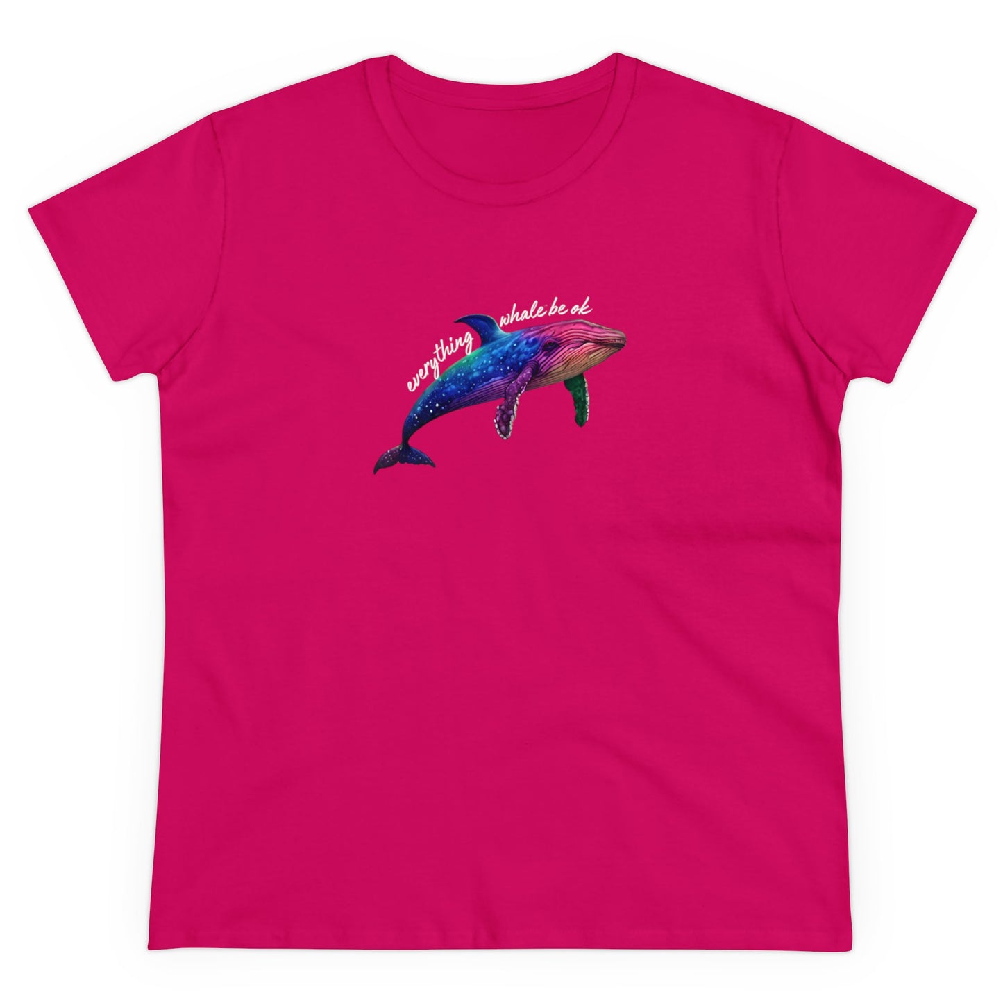 Everything Whale Be Ok Women's Midweight Cotton Tee