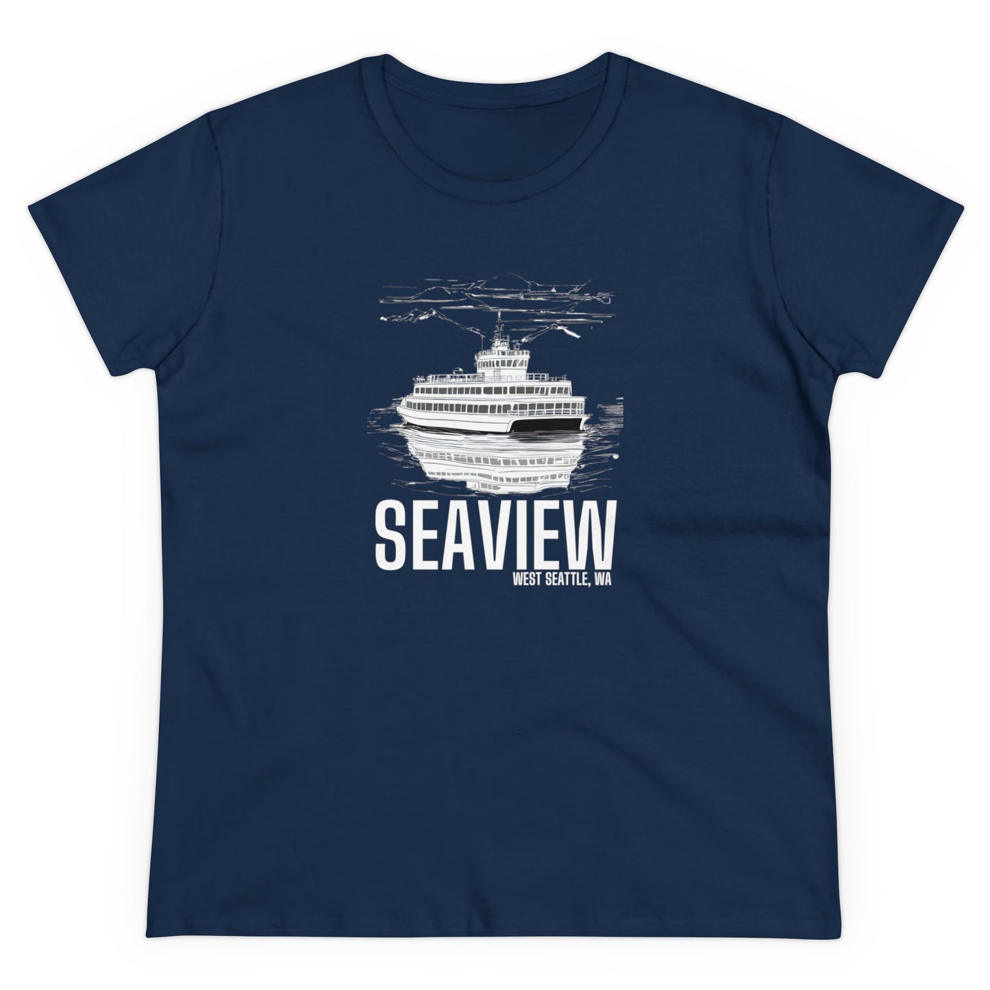 Seaview West Seattle Women's Midweight Cotton Tee