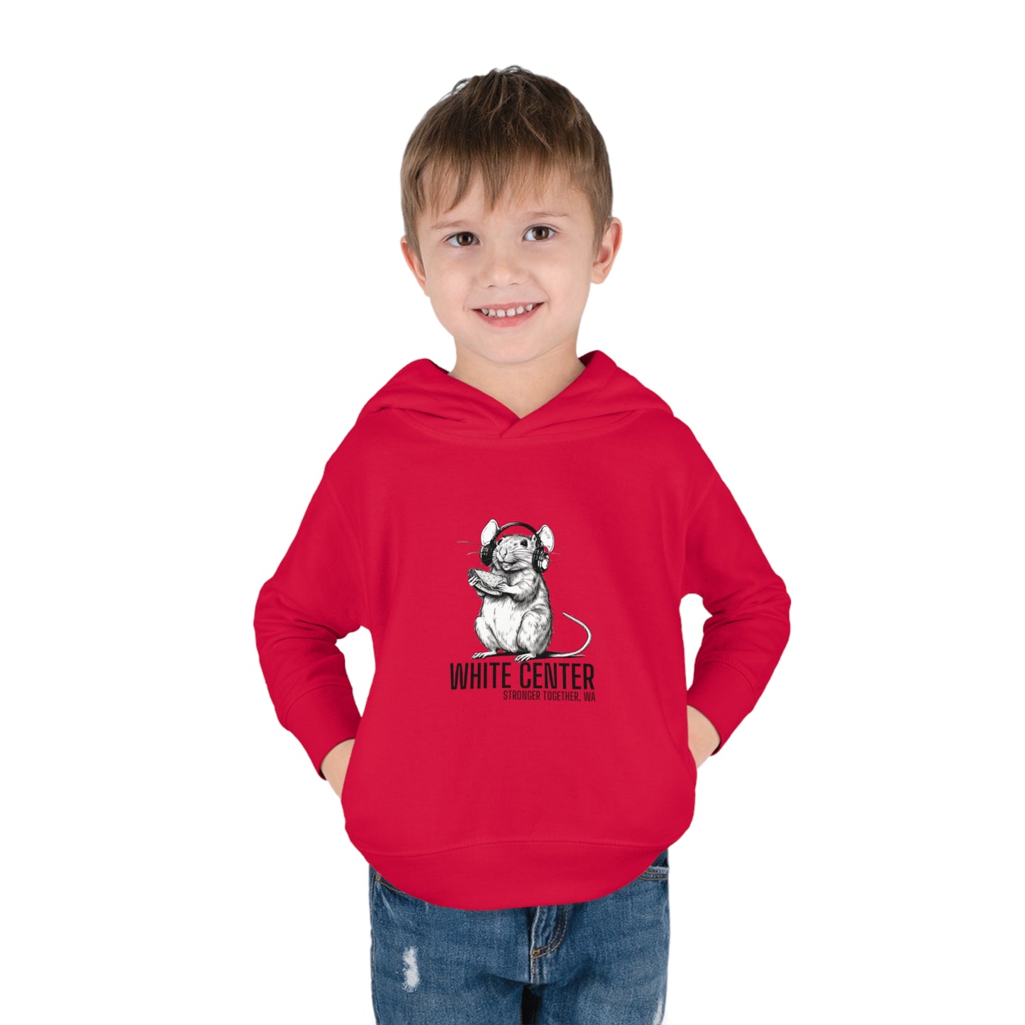 White Center, WA Toddler Pullover Fleece Hoodie