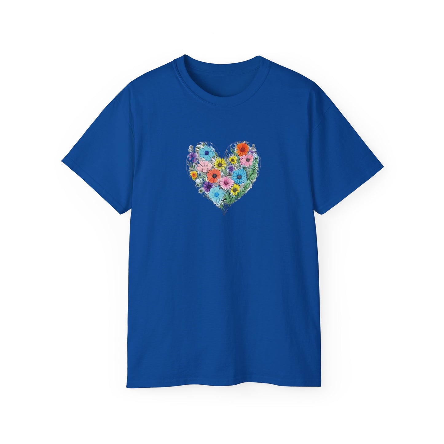 Floral Heart Men’s Ultra Cotton Tee