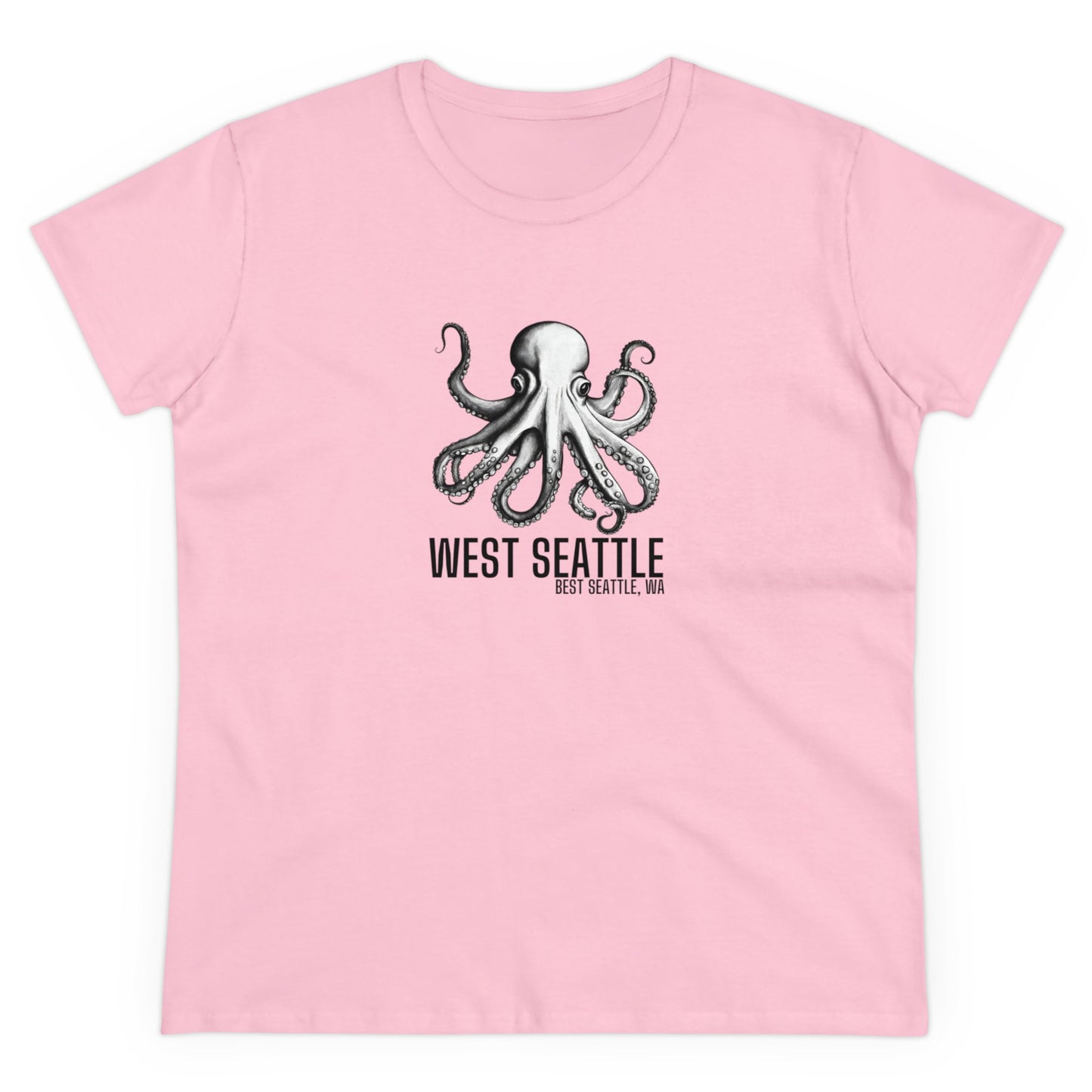 West Seattle Best Seattle Women's Midweight Cotton Tee