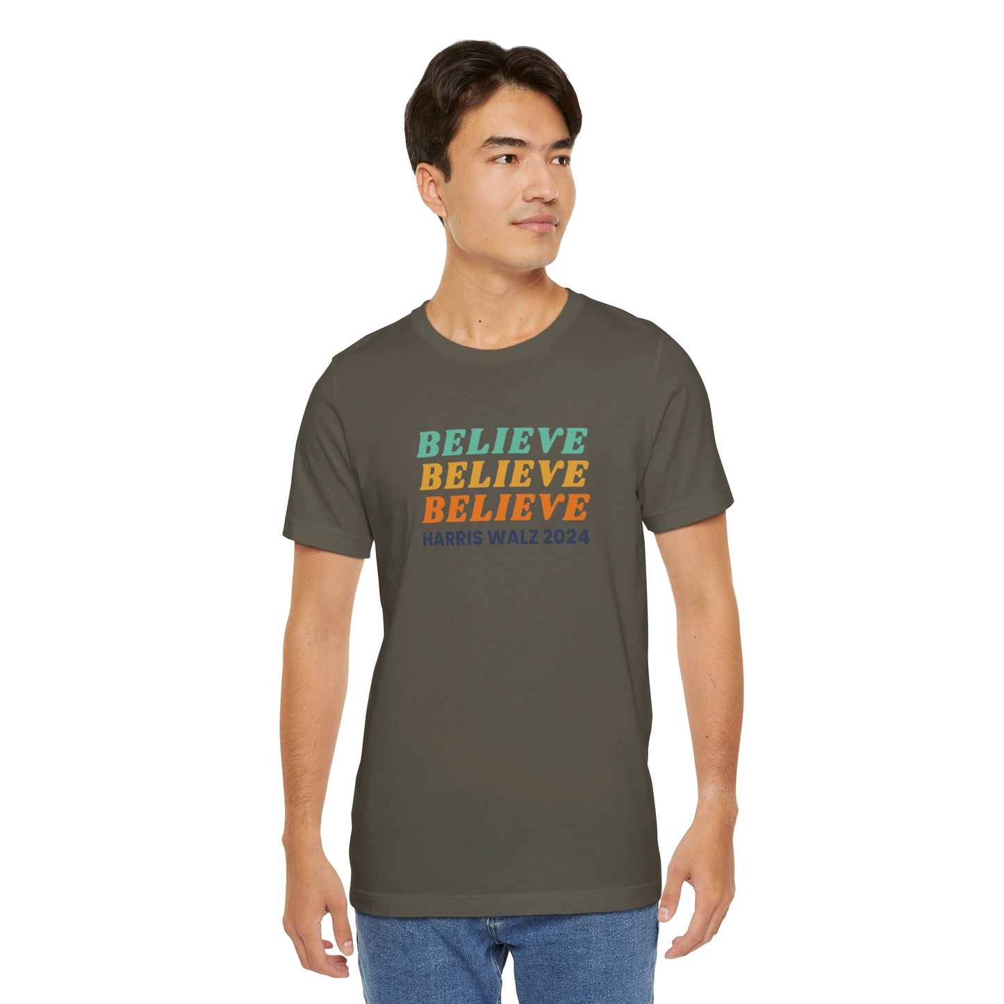 Believe Harris Walz Jersey Short Sleeve Tee