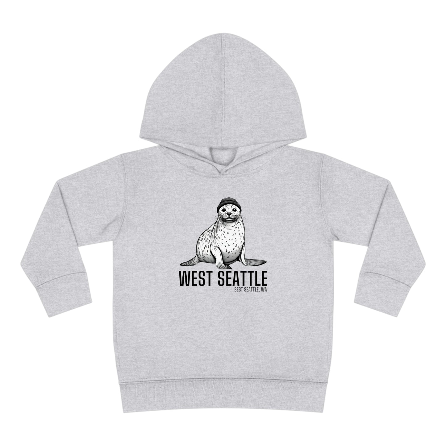 West Seattle Harbor Seal Toddler Pullover Fleece Hoodie