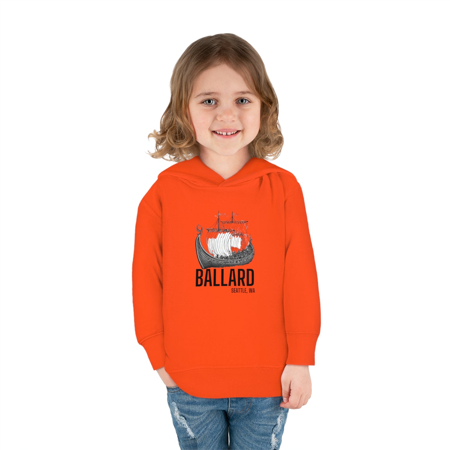 Ballard Seattle Toddler Pullover Fleece Hoodie