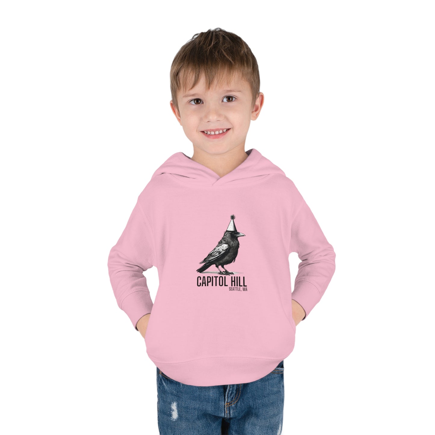 Capitol Hill Seattle Toddler Pullover Fleece Hoodie