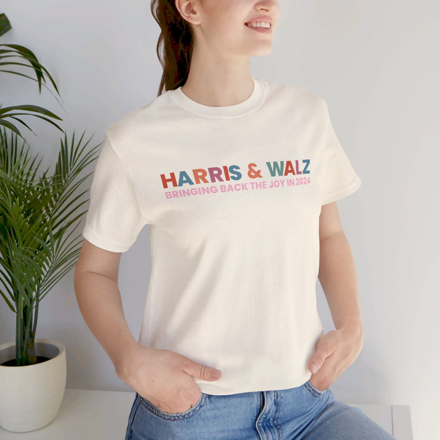 Harris and Walz Bringing Back the Joy Jersey Short Sleeve Tee