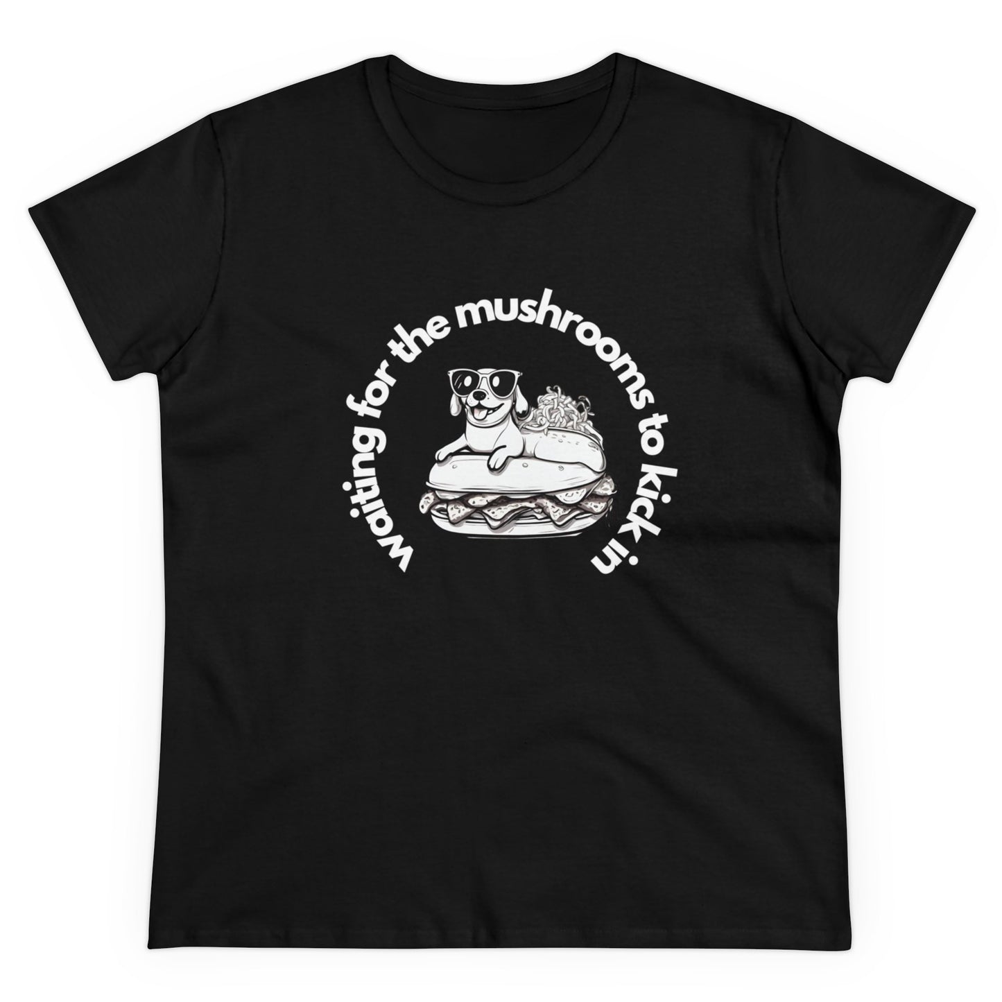 Waiting for the mushrooms Women's Midweight Cotton Tee