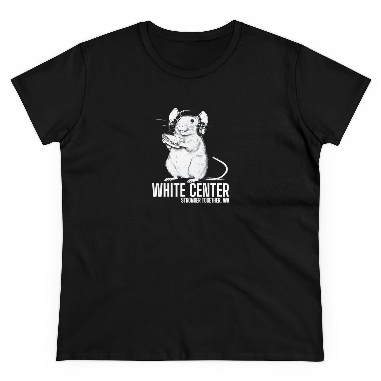 White Center WA Women's Midweight Cotton Tee