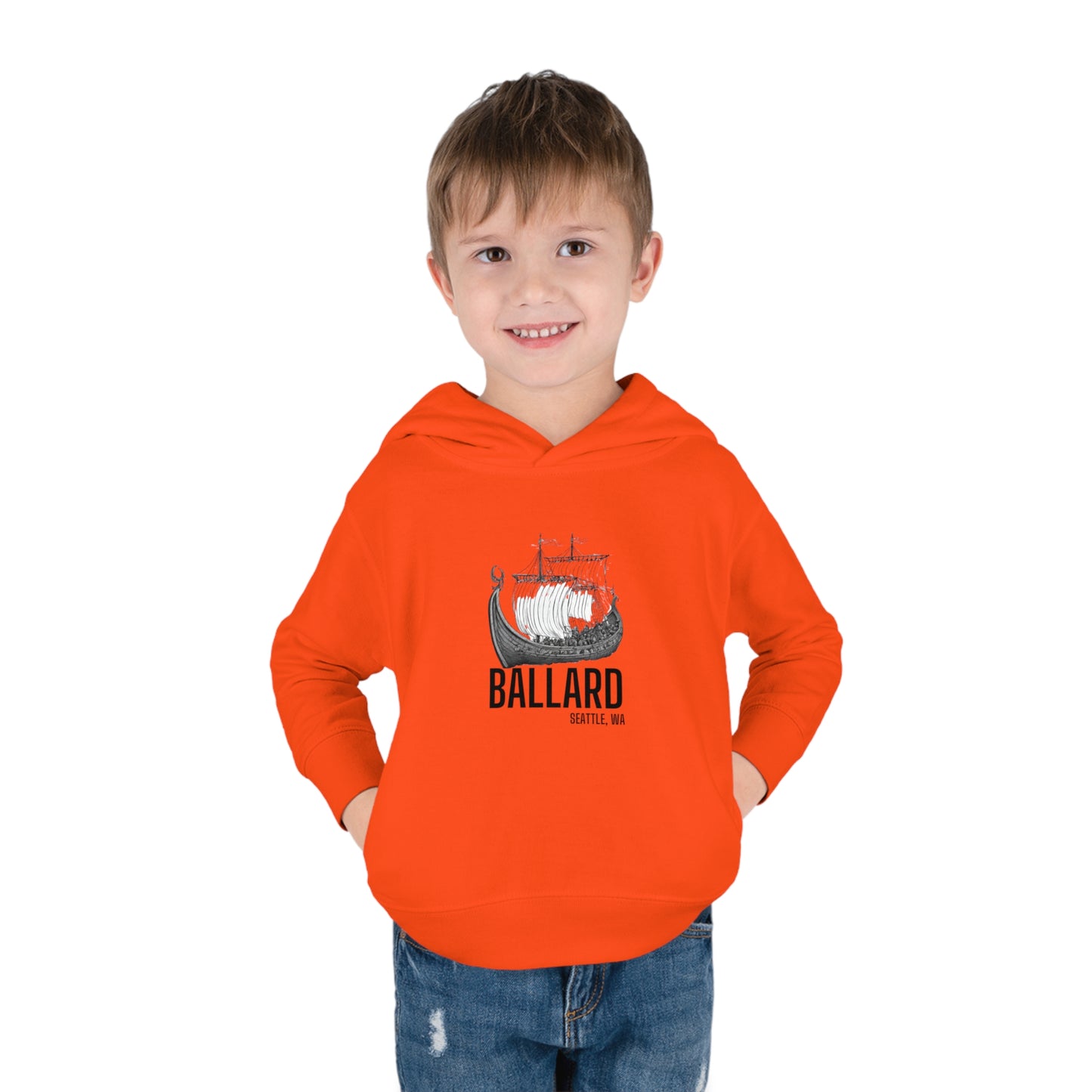 Ballard Seattle Toddler Pullover Fleece Hoodie