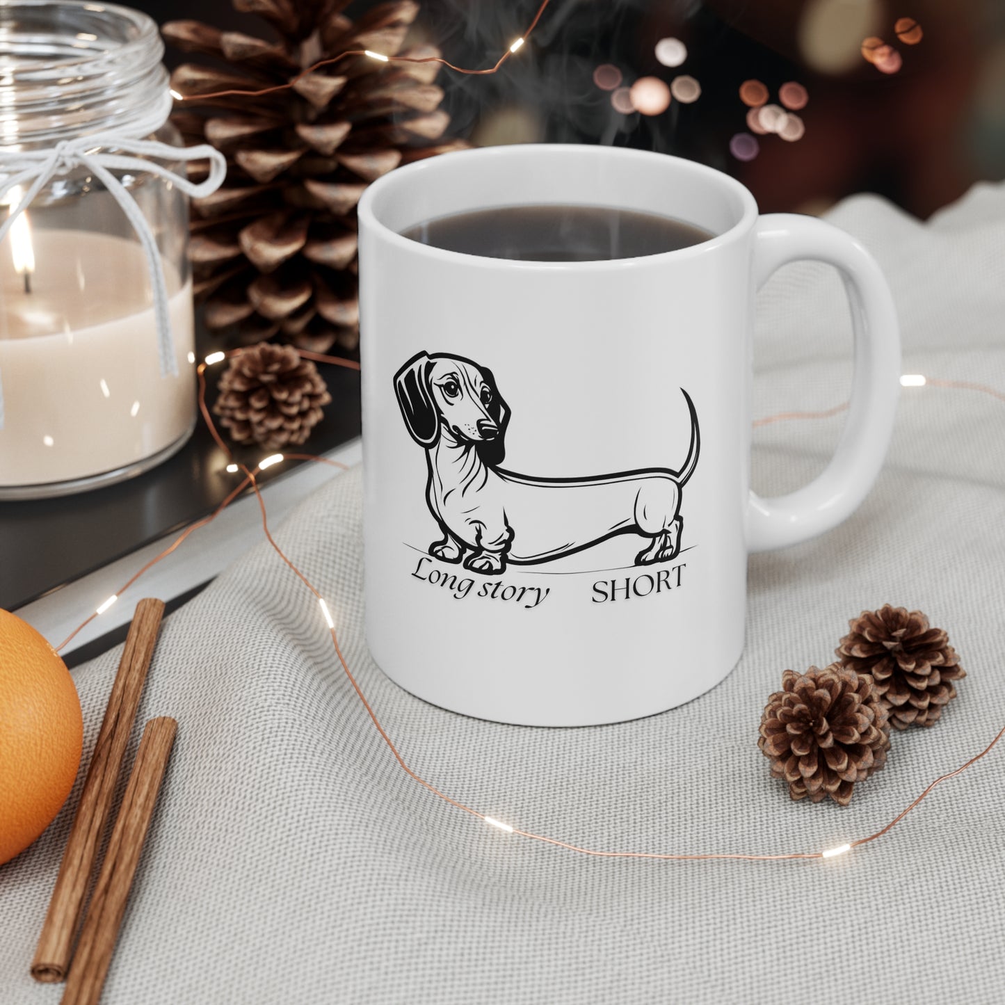 Long story short Ceramic Mug 11oz