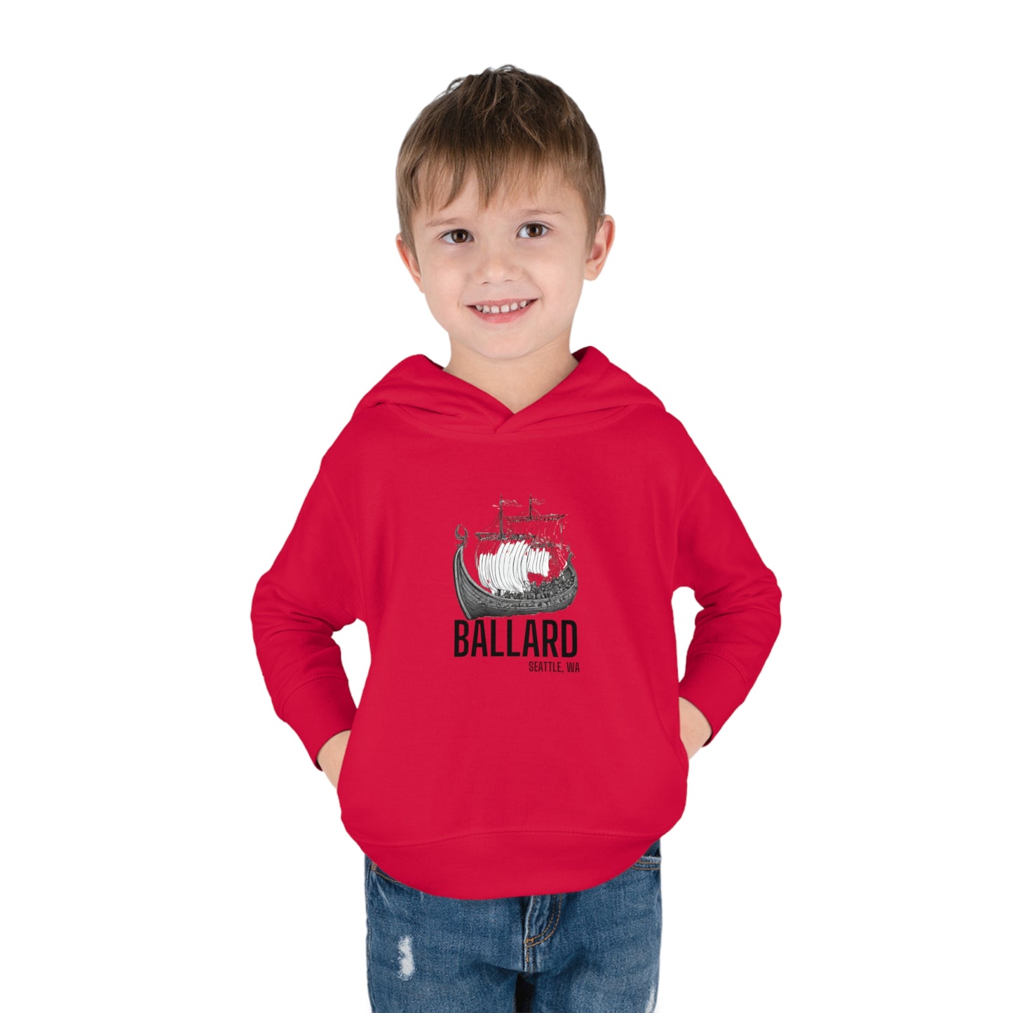 Ballard Seattle Toddler Pullover Fleece Hoodie