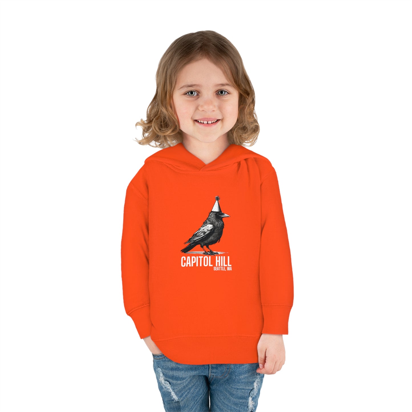 Capitol Hill Seattle Toddler Pullover Fleece Hoodie